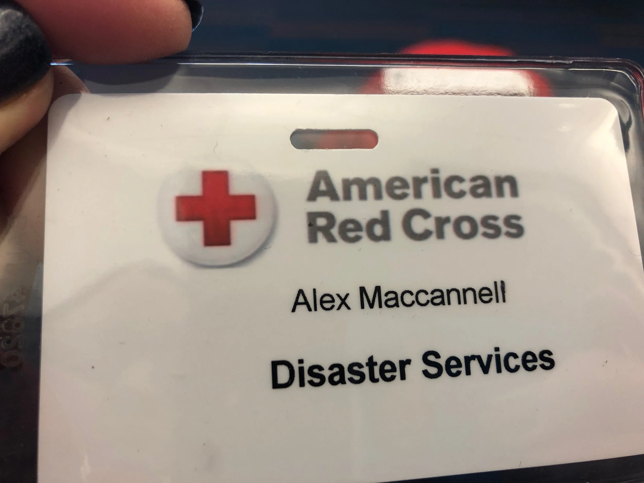 "MOM, I'VE BEEN DEPLOYED BY THE RED CROSS"