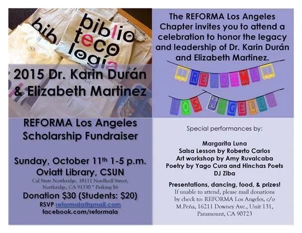 2015 Dr. Karin Durán and Elizabeth Martinez Scholarship Fundraiser