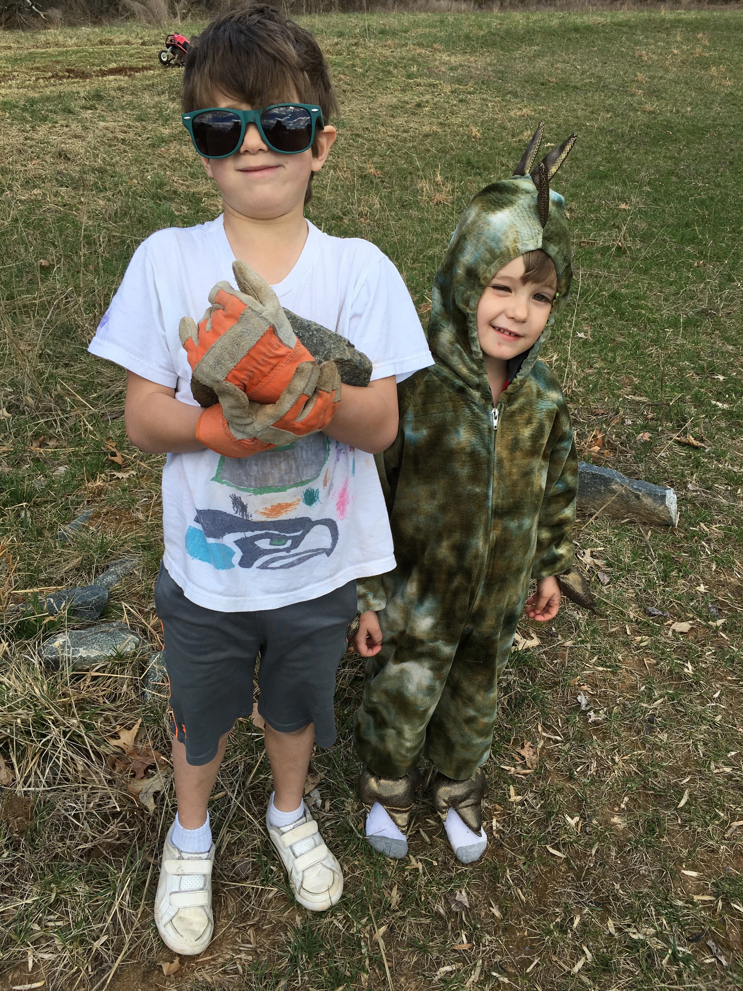 Not sure how they will help. But they look ready for SOMETHING. And boy, WHERE ARE YOUR SHOES??