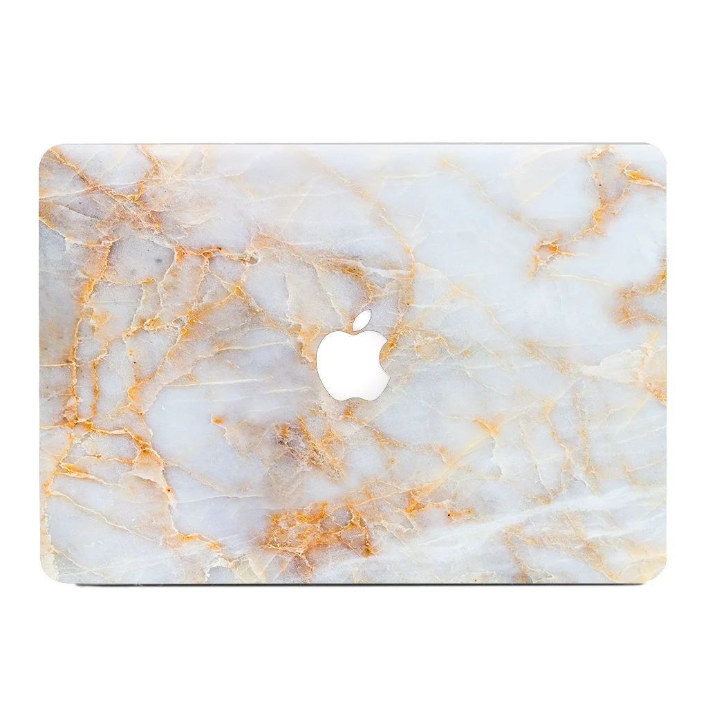 Talk & Tell White Rust Marble MacBook Skin