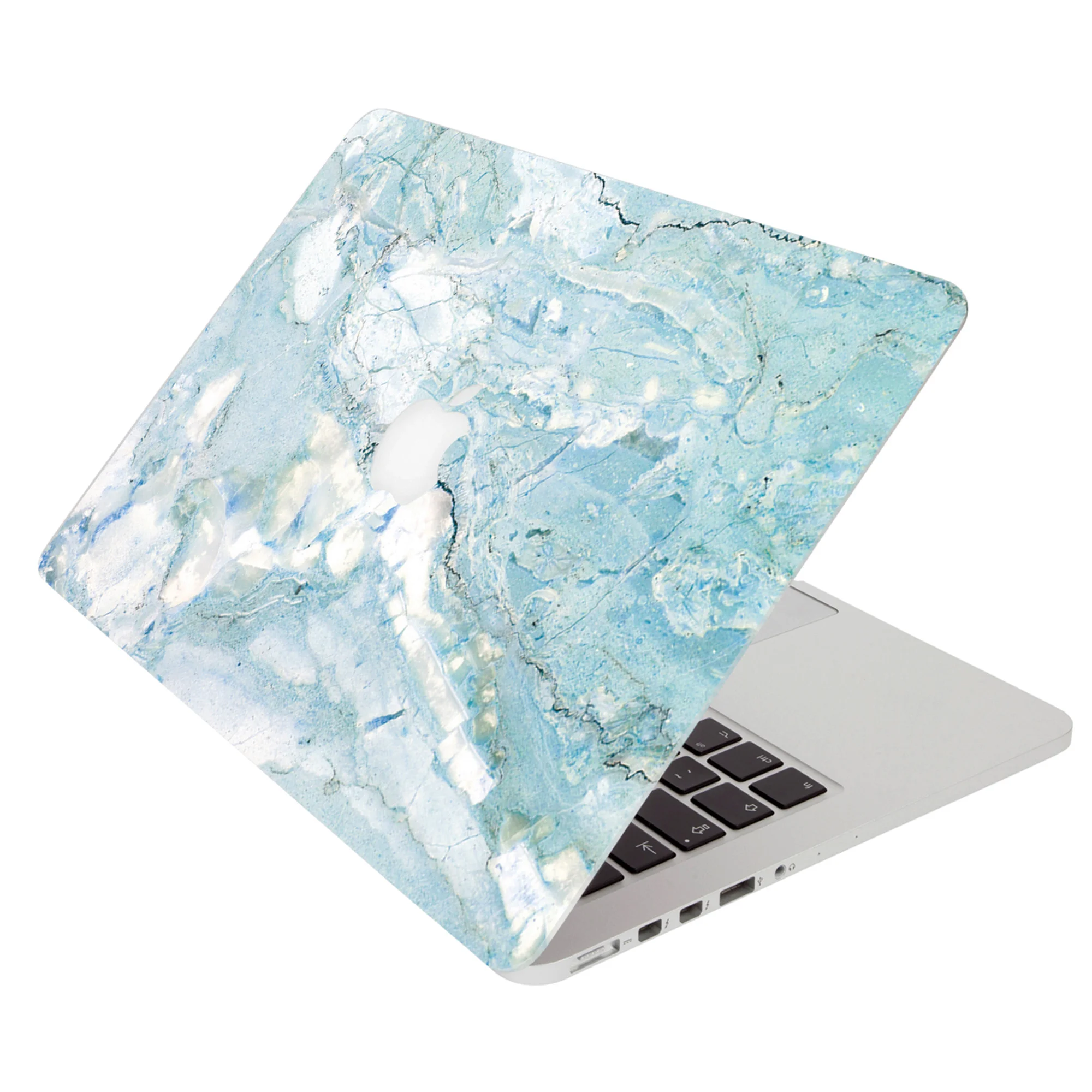 Talk & Tell Pastel Blue Marble MacBook Skin