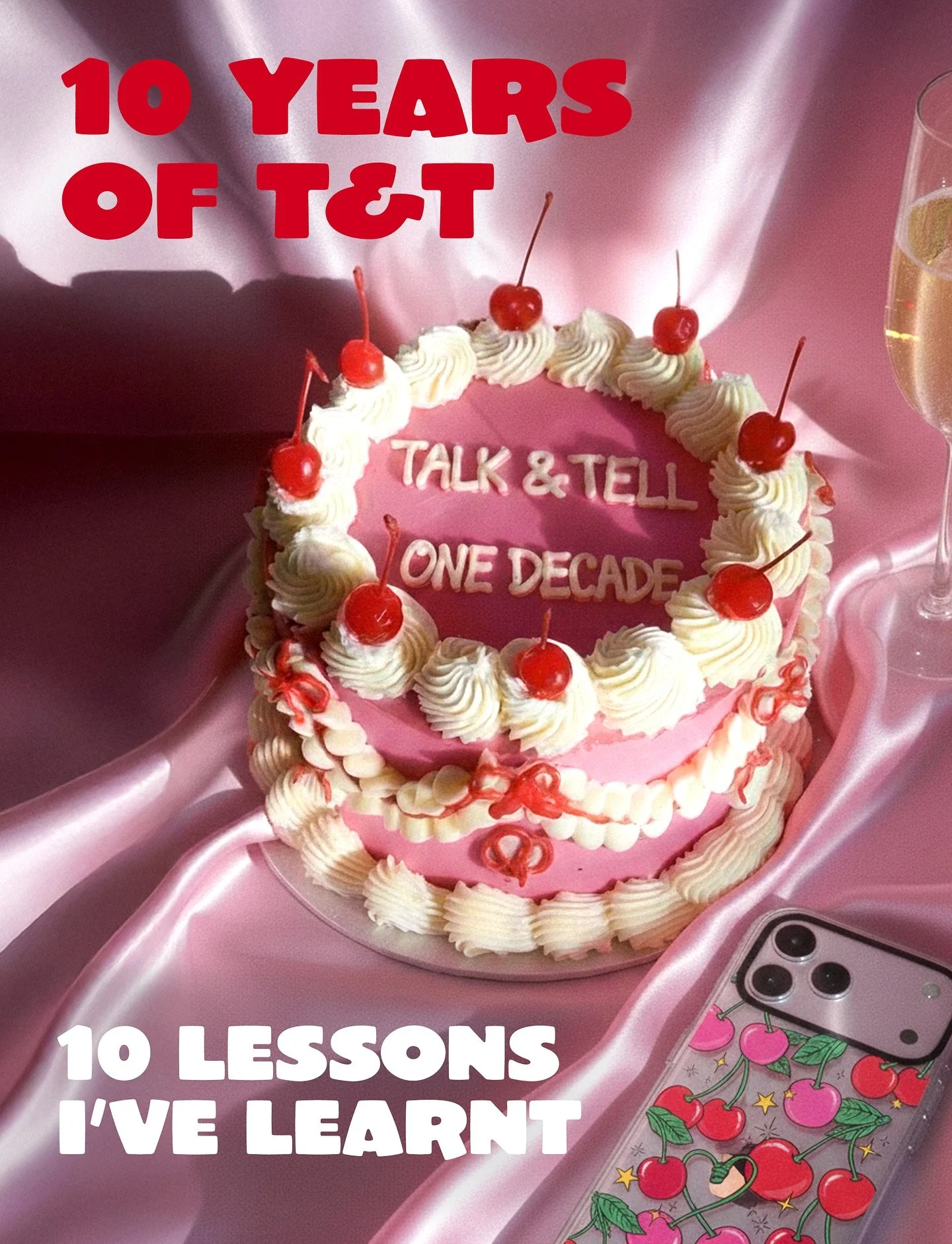 10 years. A whole decade of learning, creating, crying, celebrating, wins and fails, lots of colour, chaos, coffee, and creativity. 

When I started Talk &amp; Tell, I had no clue what I was doing, I just knew I wanted to make things that made people