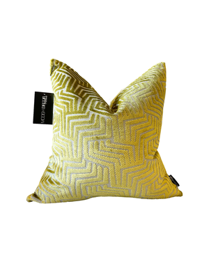 The Chartreuse Velvet Cut Pillow — Modish Decor Pillows