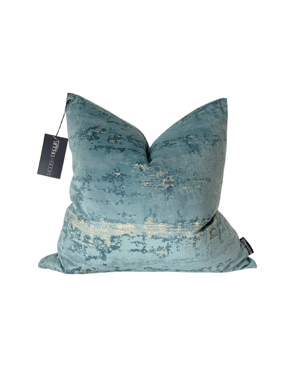 The Aqua Abstract Velvet Pillow — Modish Decor Pillows