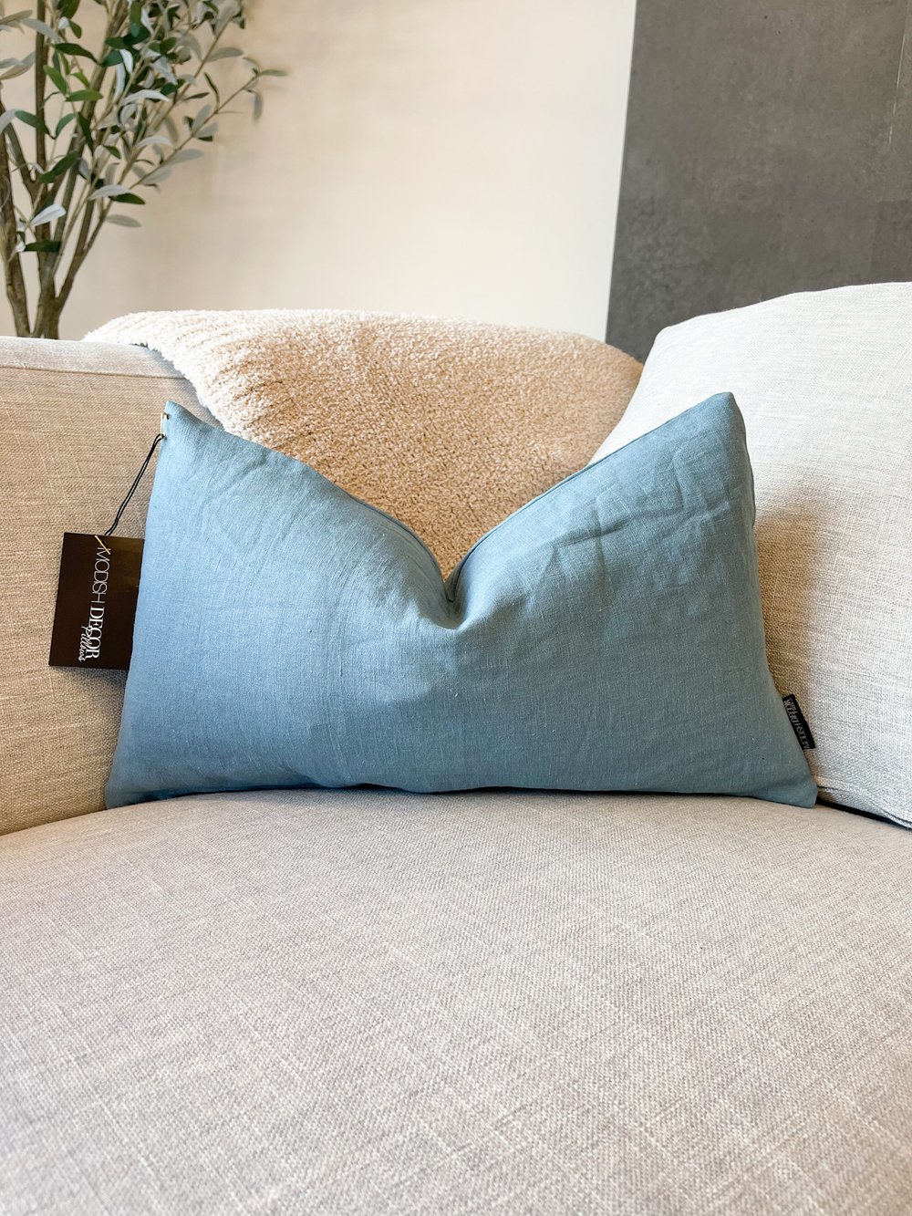 Decorative Pillows, Linen Throw Pillow