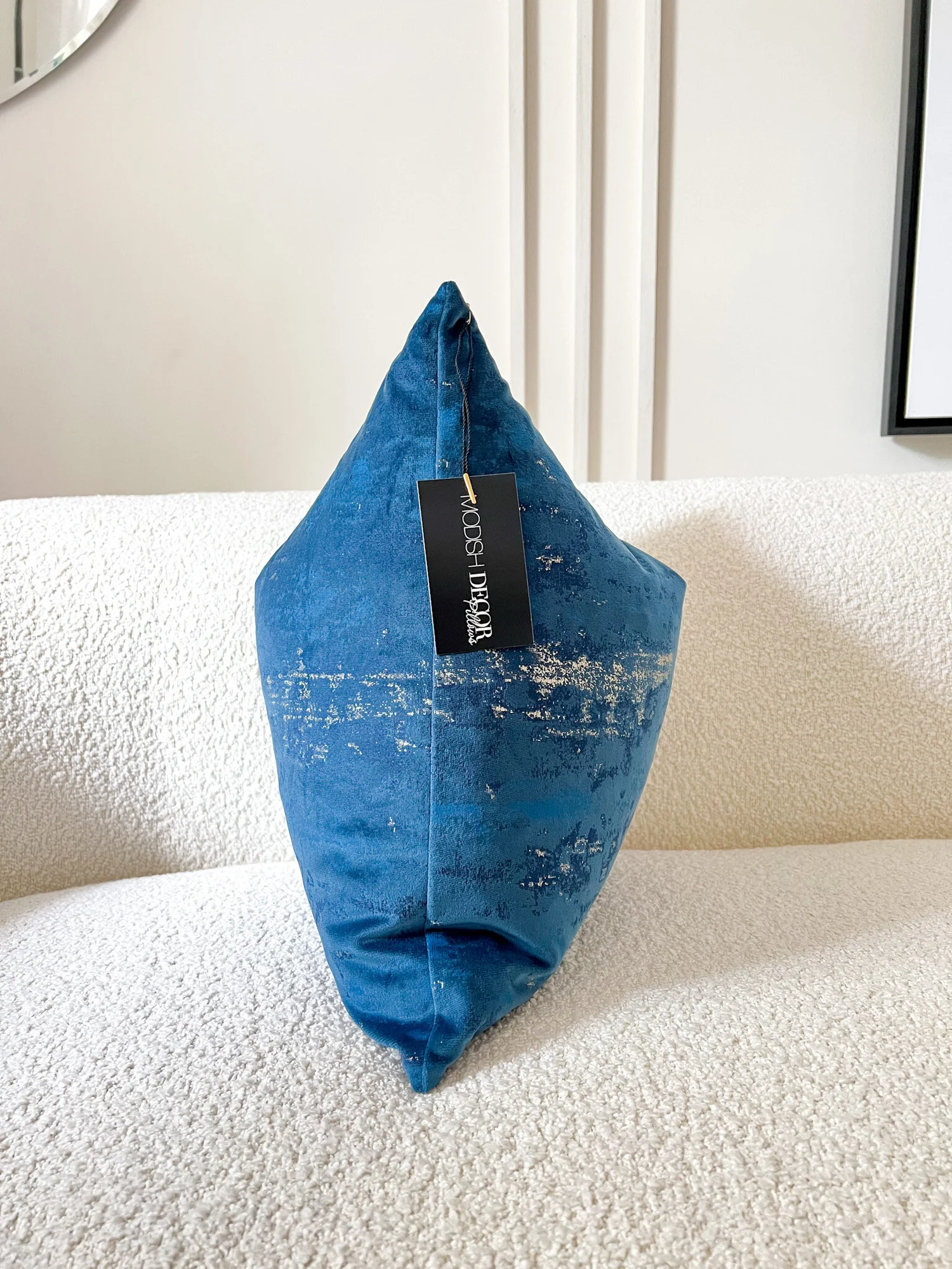 The Midnight Abstract Velvet Pillow Modish Decor Pillows