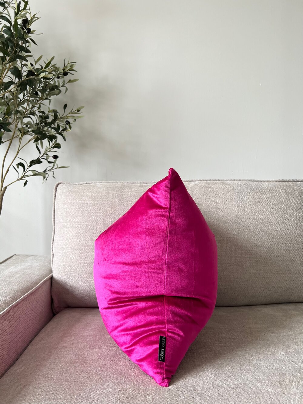 Flesh Pink Velvet Cushion Cover Pillow Case Soft Throw Pillow