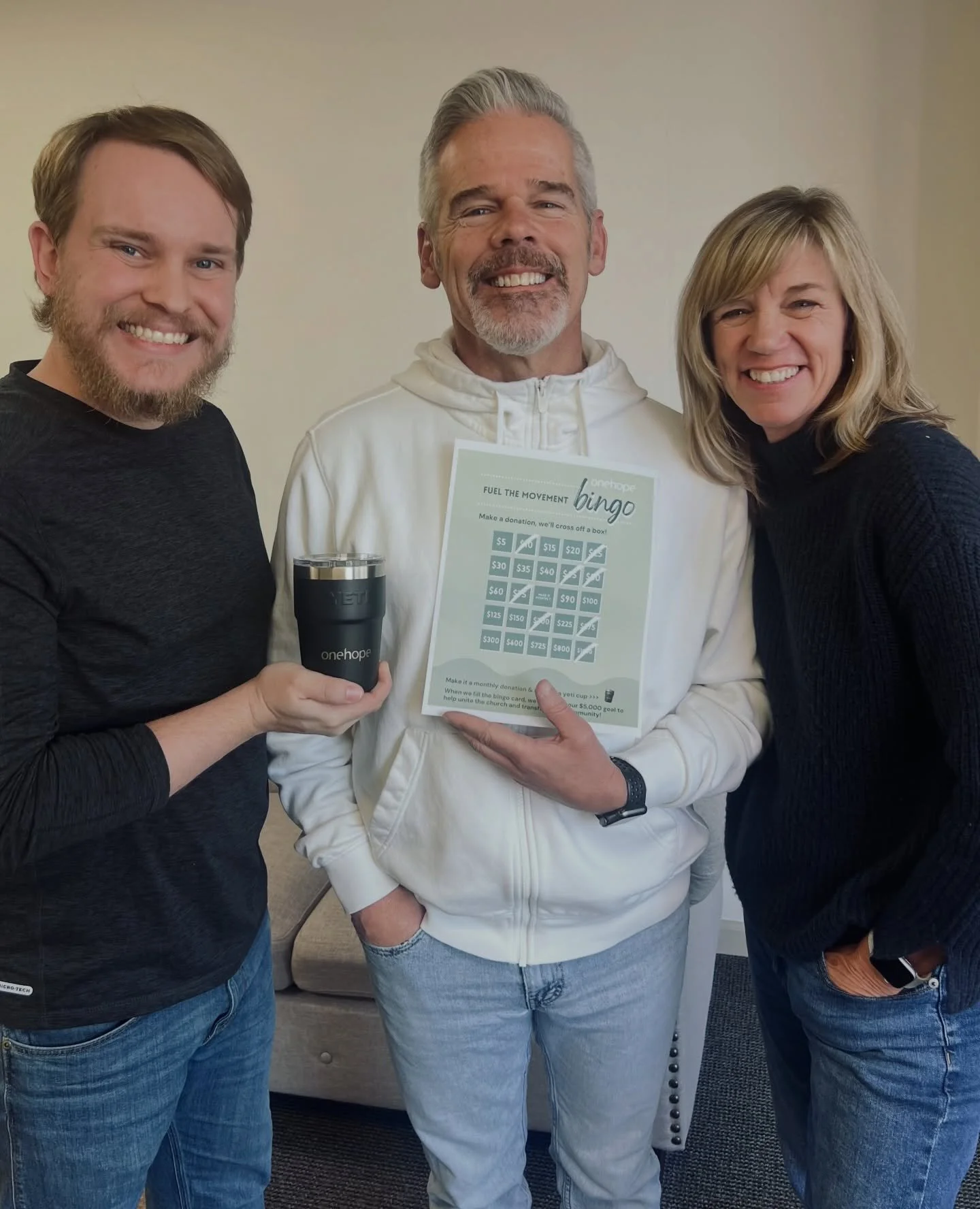 Give &amp; Play Bingo 💫 This Giving Tuesday, make a donation and we will cross off a box. When we fill the card, we&rsquo;ll have met our $5,000 goal to help unite the church and transform our community!

Link bio to give or Venmo @onehopenetwork

?