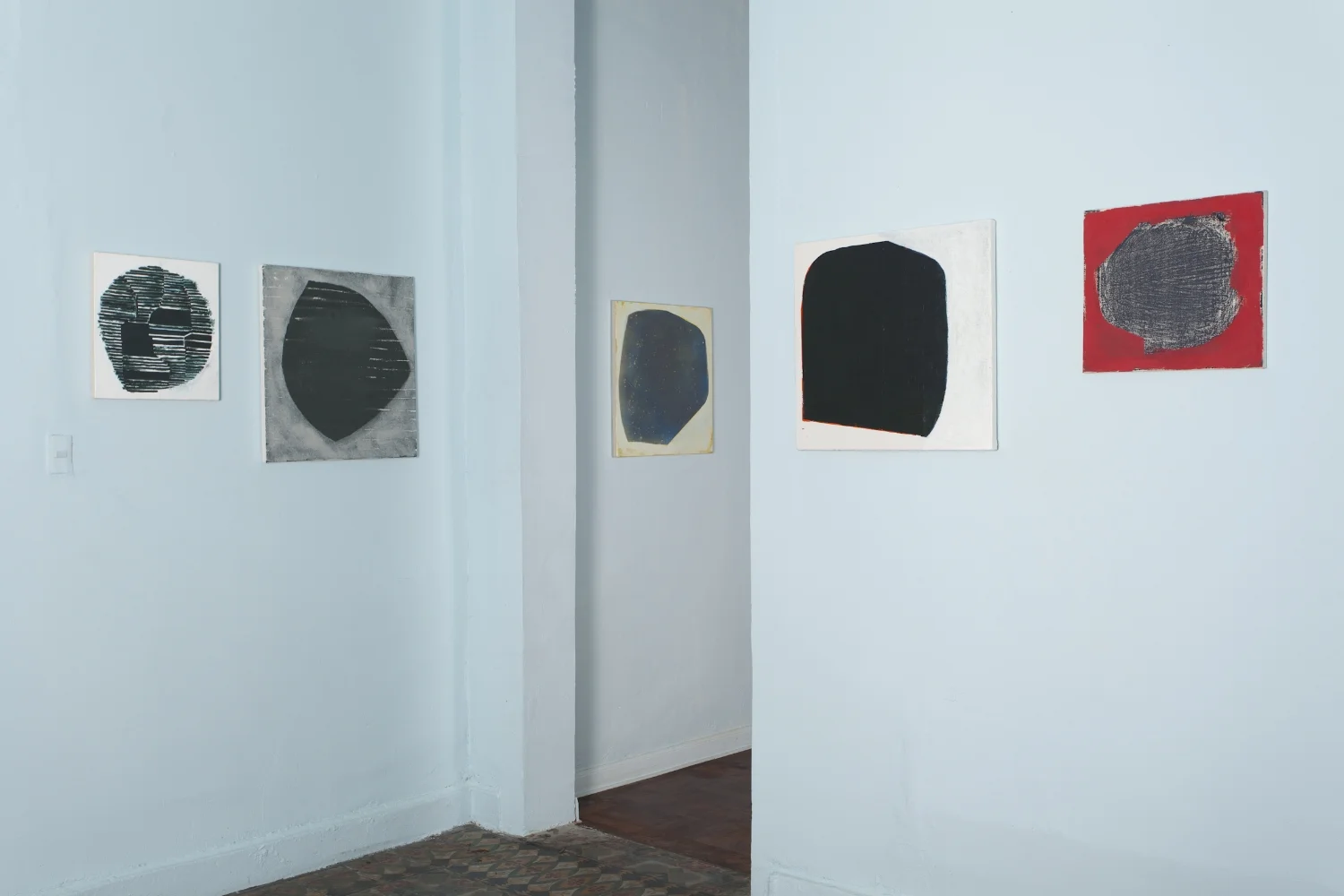 Aforismos , 2014-2015, varios materiales sobre tela.