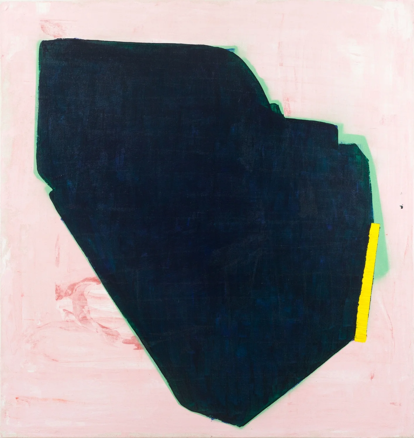 Aforismo 24-A , 2015, acrílico y pintura en aerosol sobre tela, 80 x 85 cm.