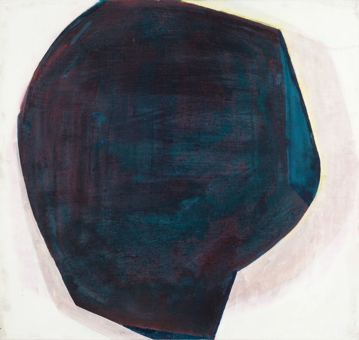 Aforismo 1-A , 2014, tierra de color y óleo sobre tela, 80 x 85 cm.