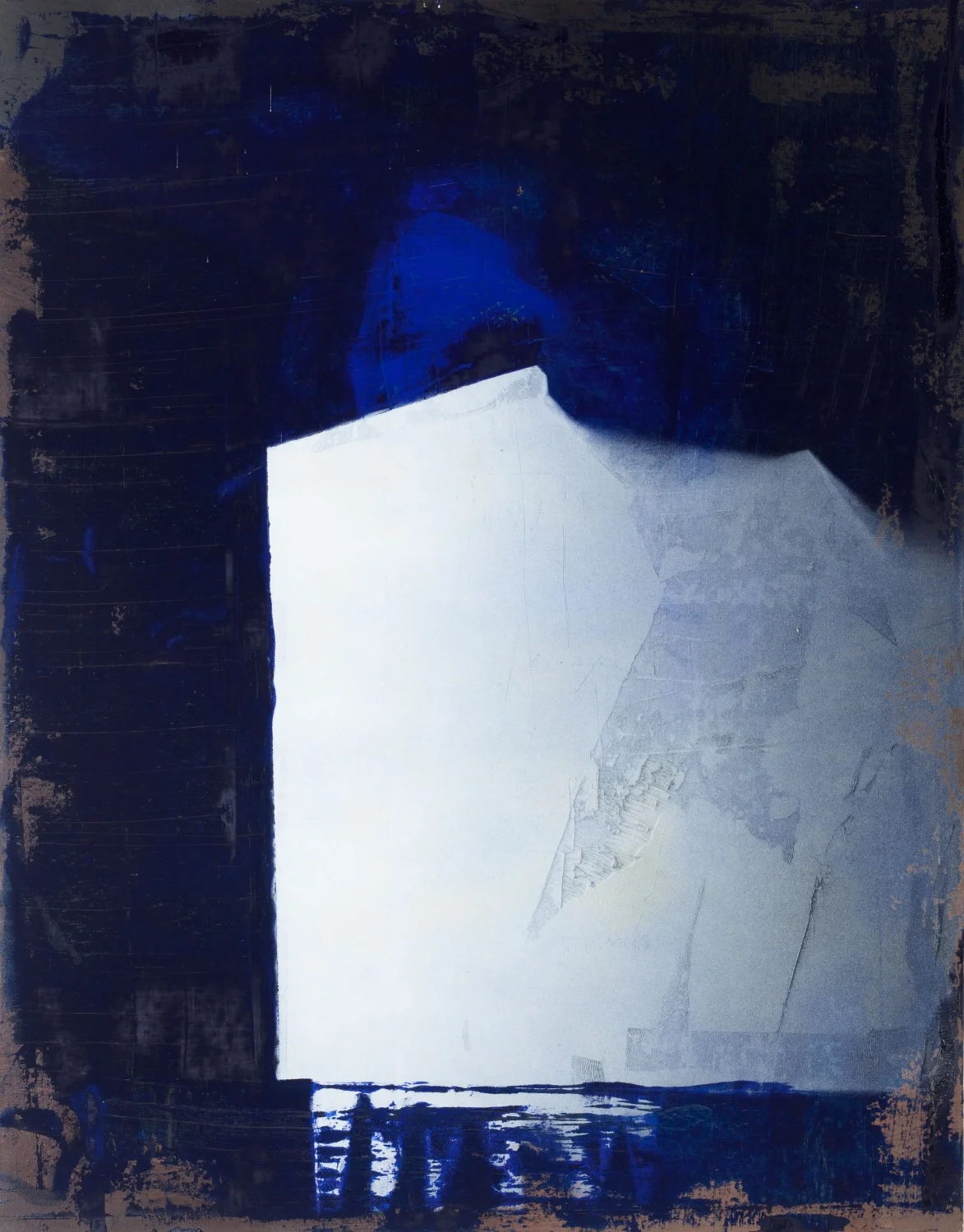1952, 2013, óleo sobre tela y pintura en aerosol, 90 x 70 cm.
