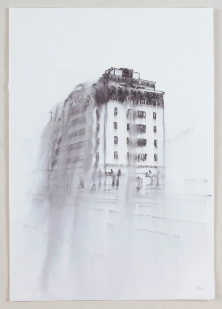 Fantasmagoría XLVIII , 2013, tinta sobre papel, 50 x 35 cm.