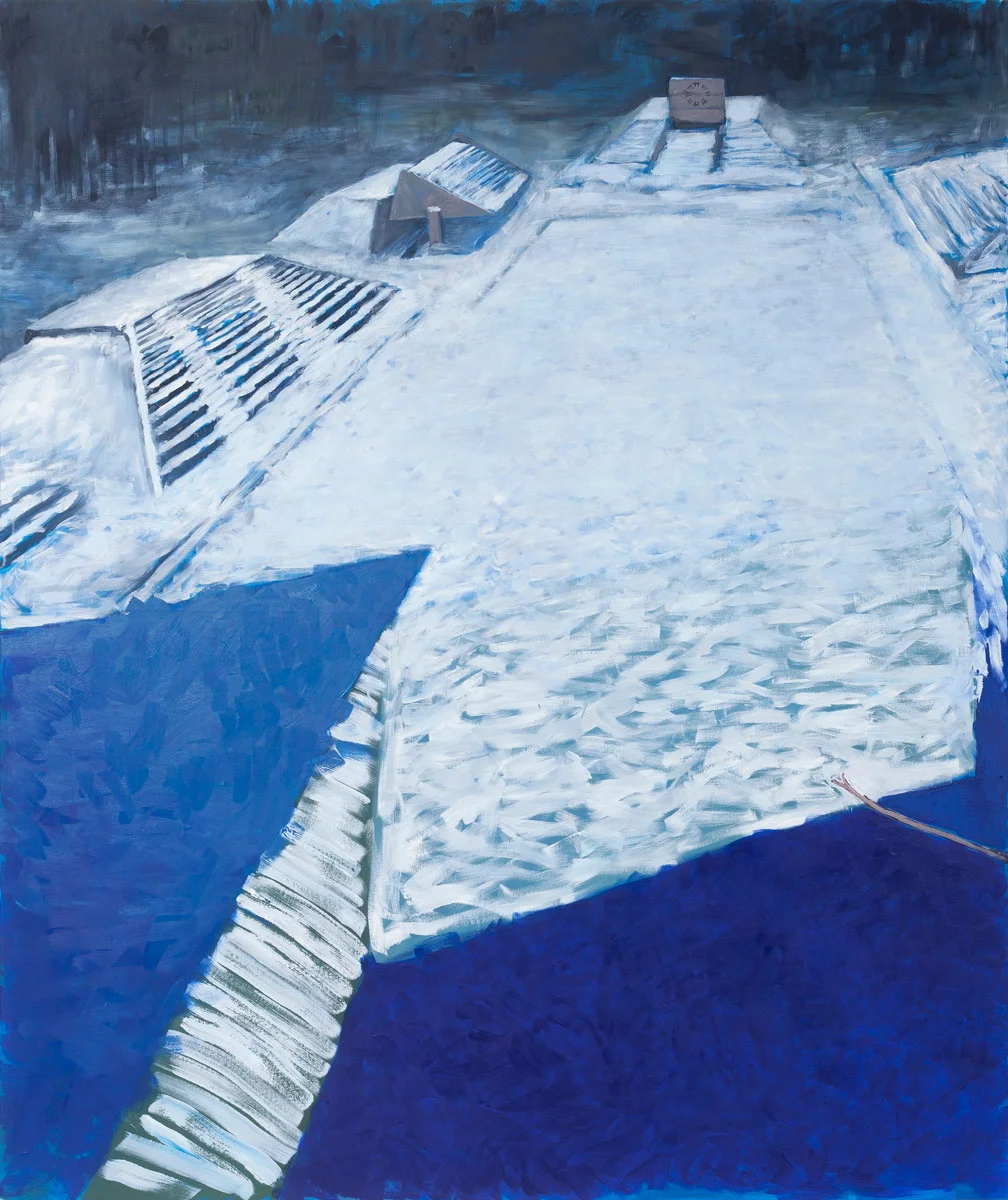 Pyramides III , 2017, óleo sobre tela, 185 x 156 cm.