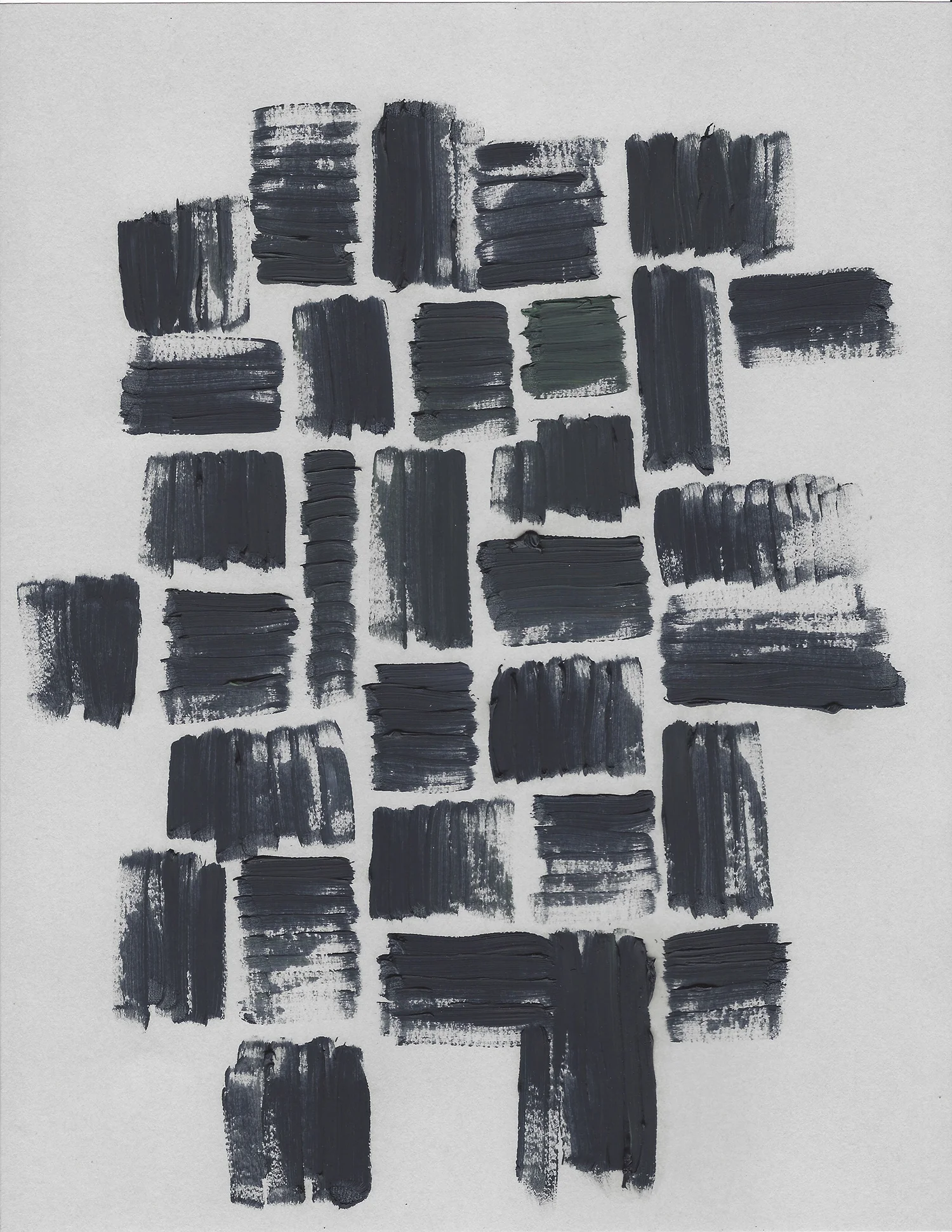 Terre des hommes , 2017, óleo sobre papel, 28 x 22 cm.