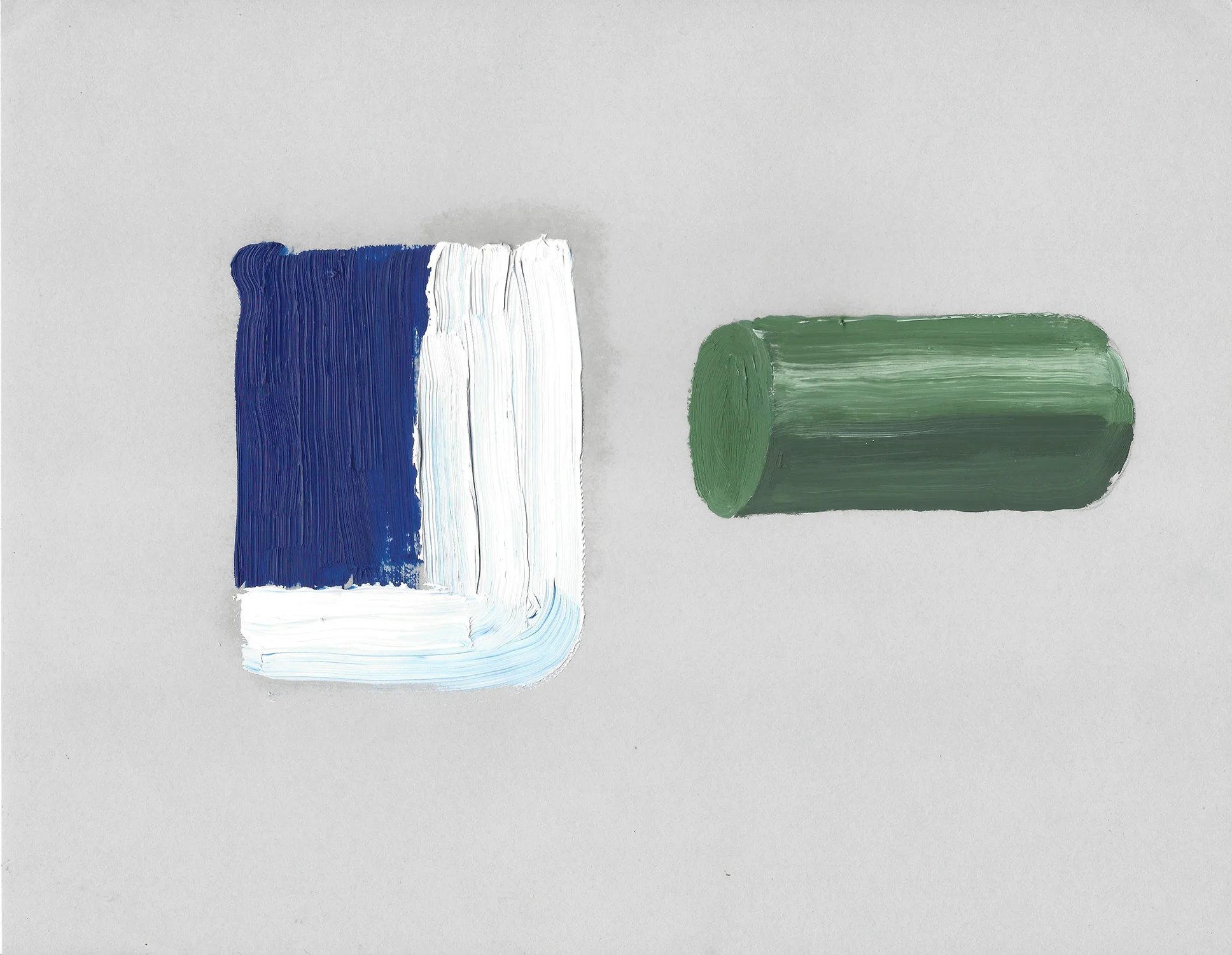 Terre des hommes , 2017, óleo sobre papel, 28 x 22 cm.