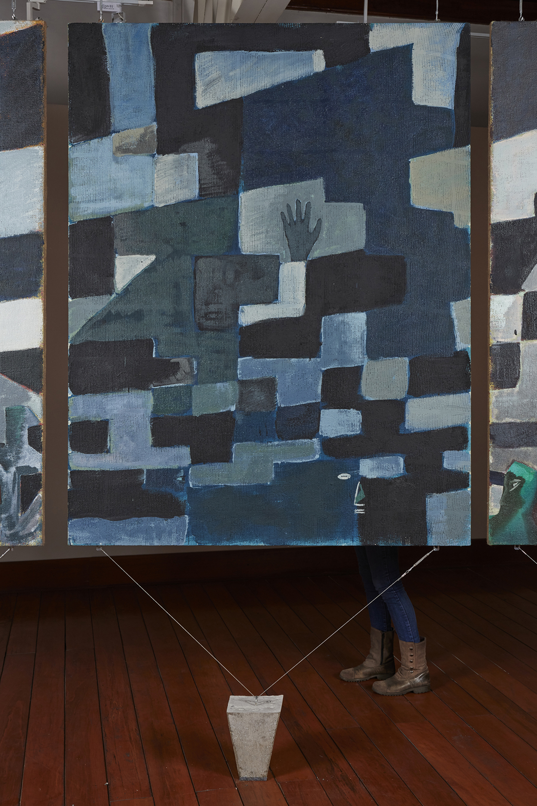    Una nueva era, panel O38t  , 2018, óleo sobre algodón, 183 x 140 cm. 