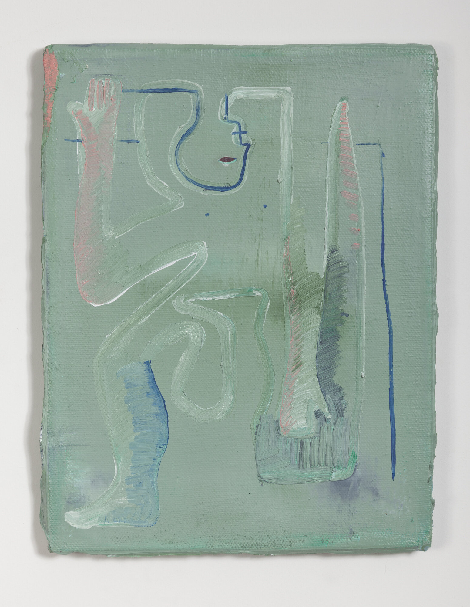 Modulor III , 2019, óleo sobre tela, 43 x 33cm.
