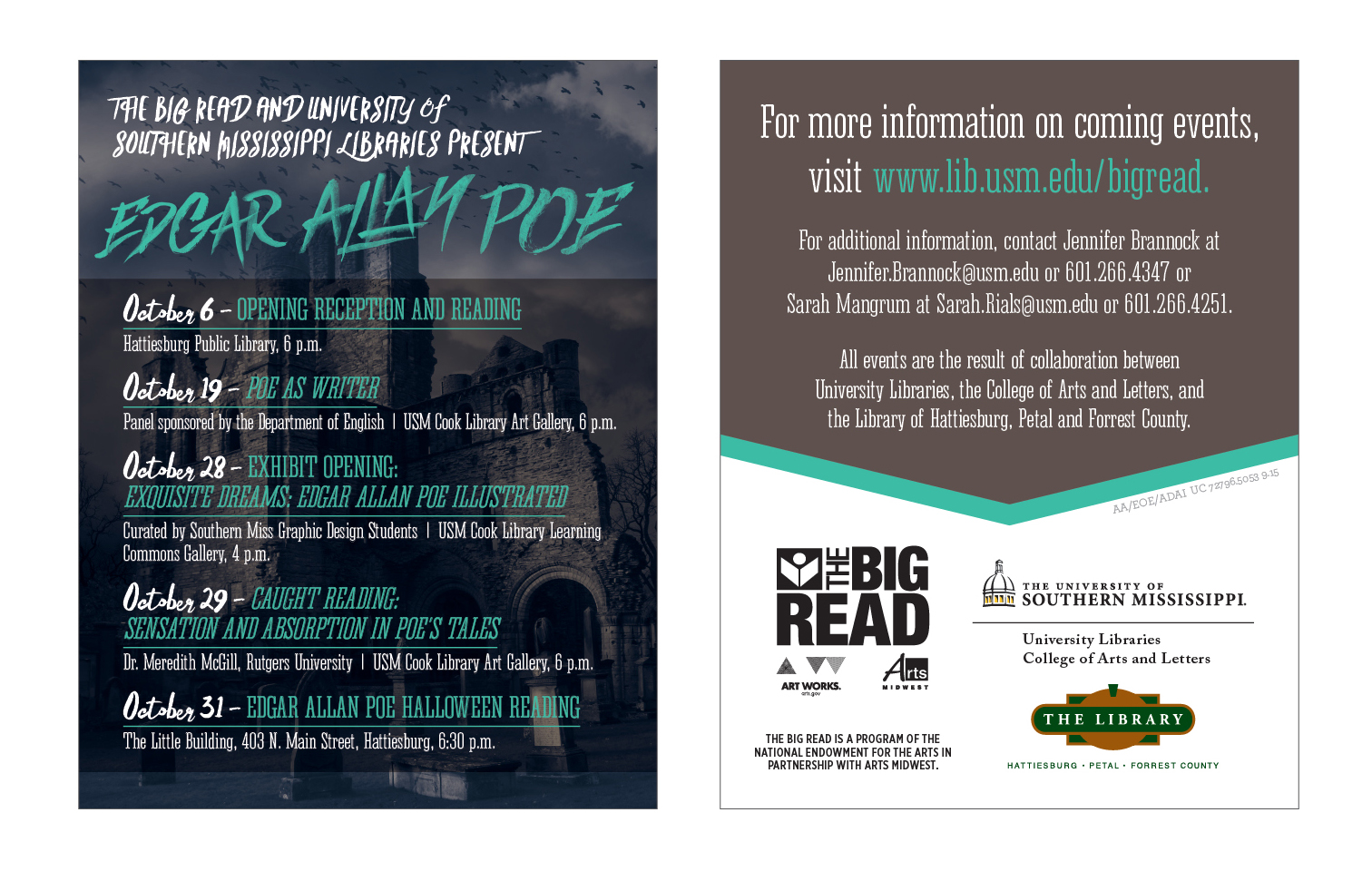 Pushcard for October Events