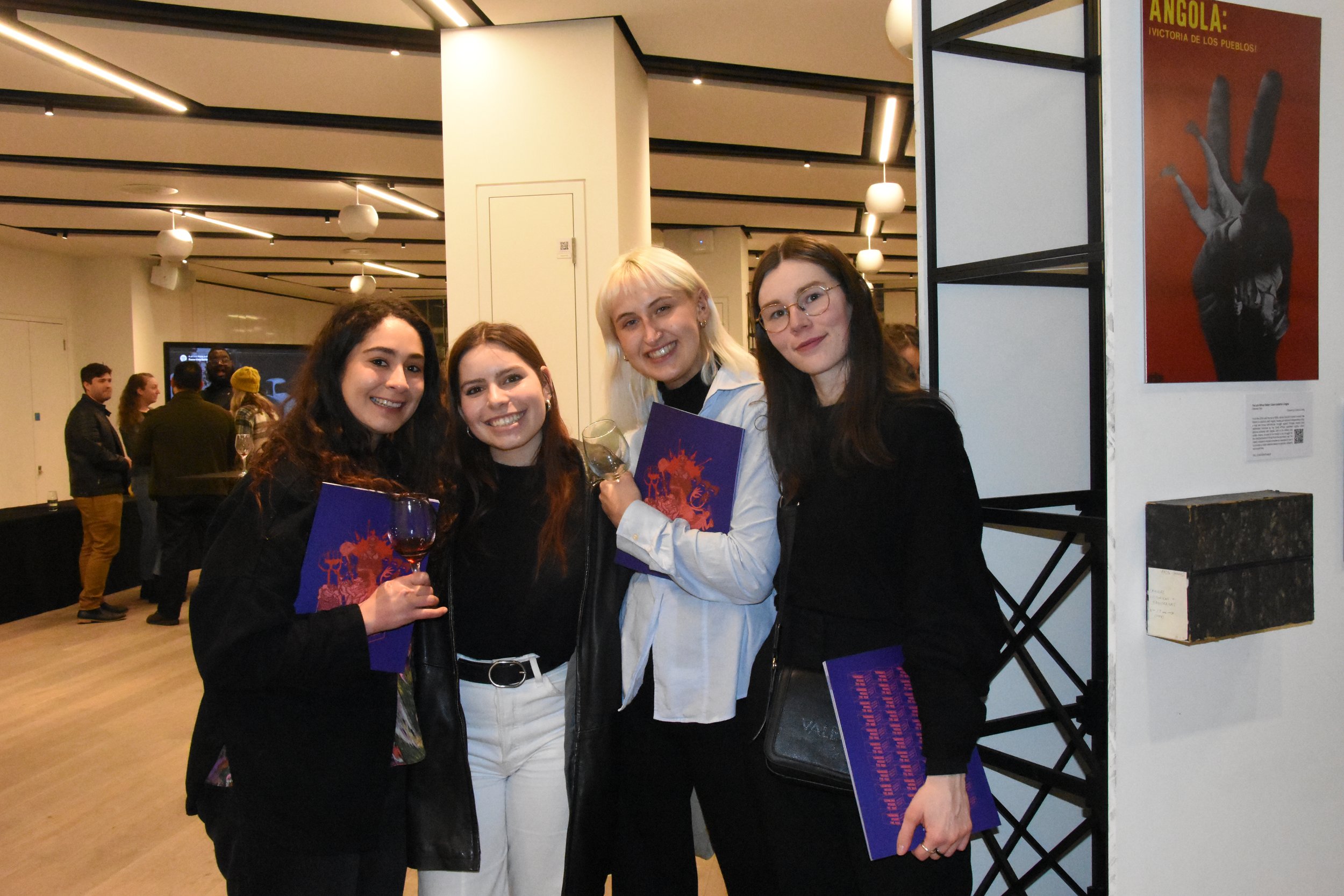 Project members with copies of the Thinking Inside the Box catalogue