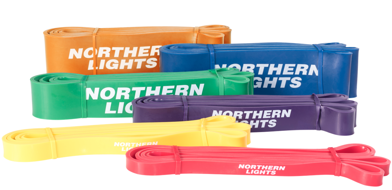 NORTHERN LIGHTS Power Bands $19.99-$59.99. In house supplier Fitness Depot Houston is our regional provider with great service. Various Bands are needed. Click the link to purchase. We will pick up order in store.
