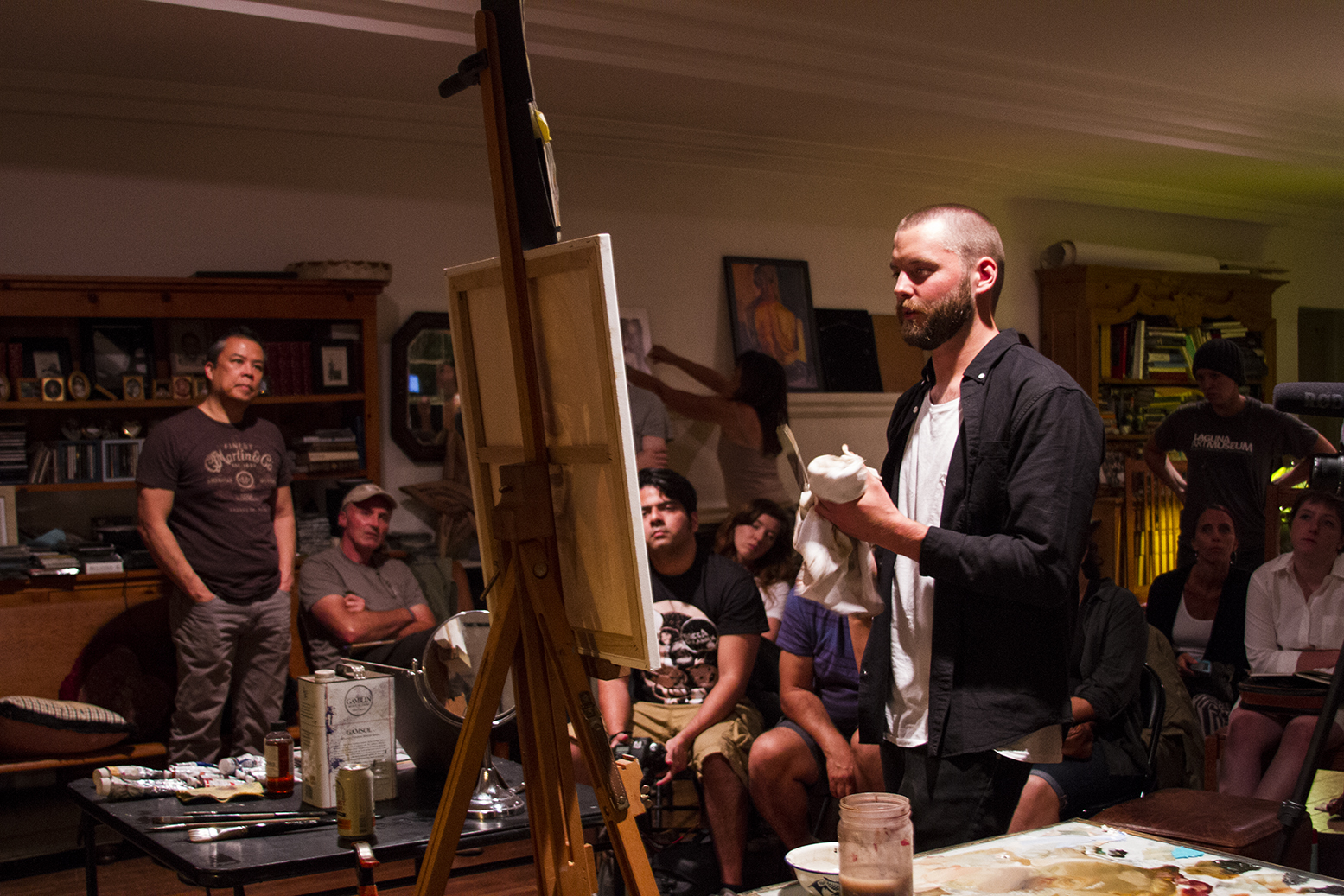 Oil Painting Workshop with Artist-in-Residence Benjamin Bjorklund - August 2015