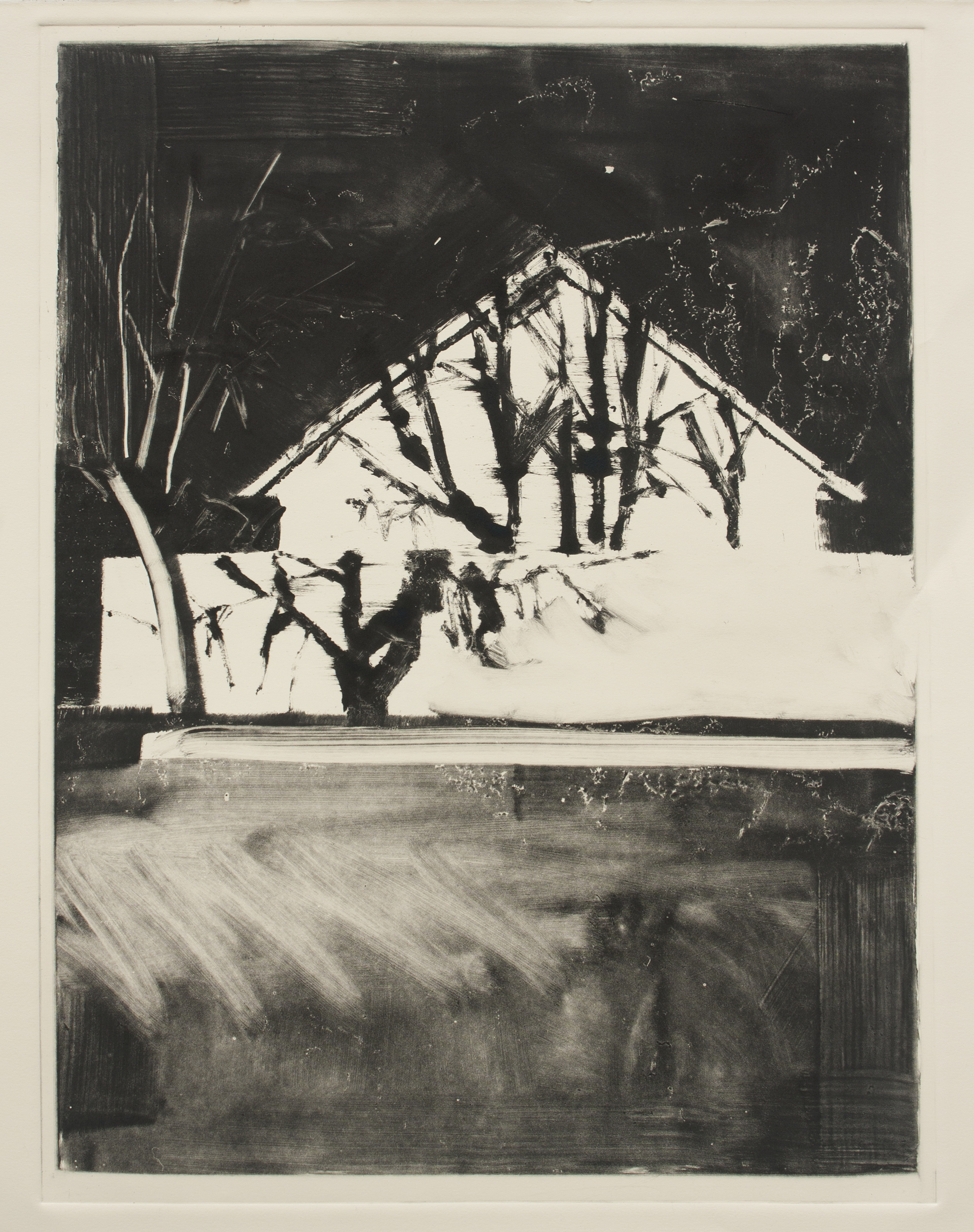 Monotype by Visiting Artist Nathan Zeidman - Spring 2014