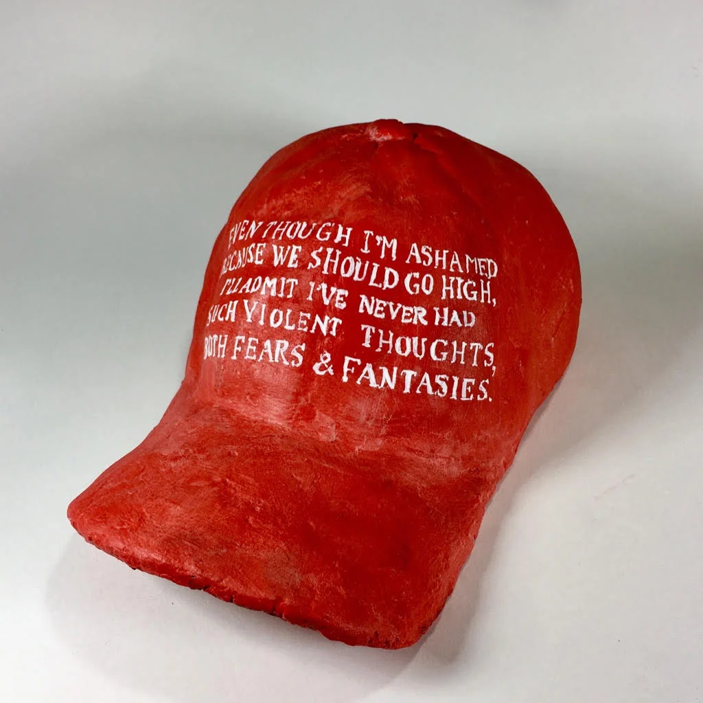 We Should Go High - $300 - Acrylic on Sculptamold, 4'' x 5'' x 9'' UNFRAMED.