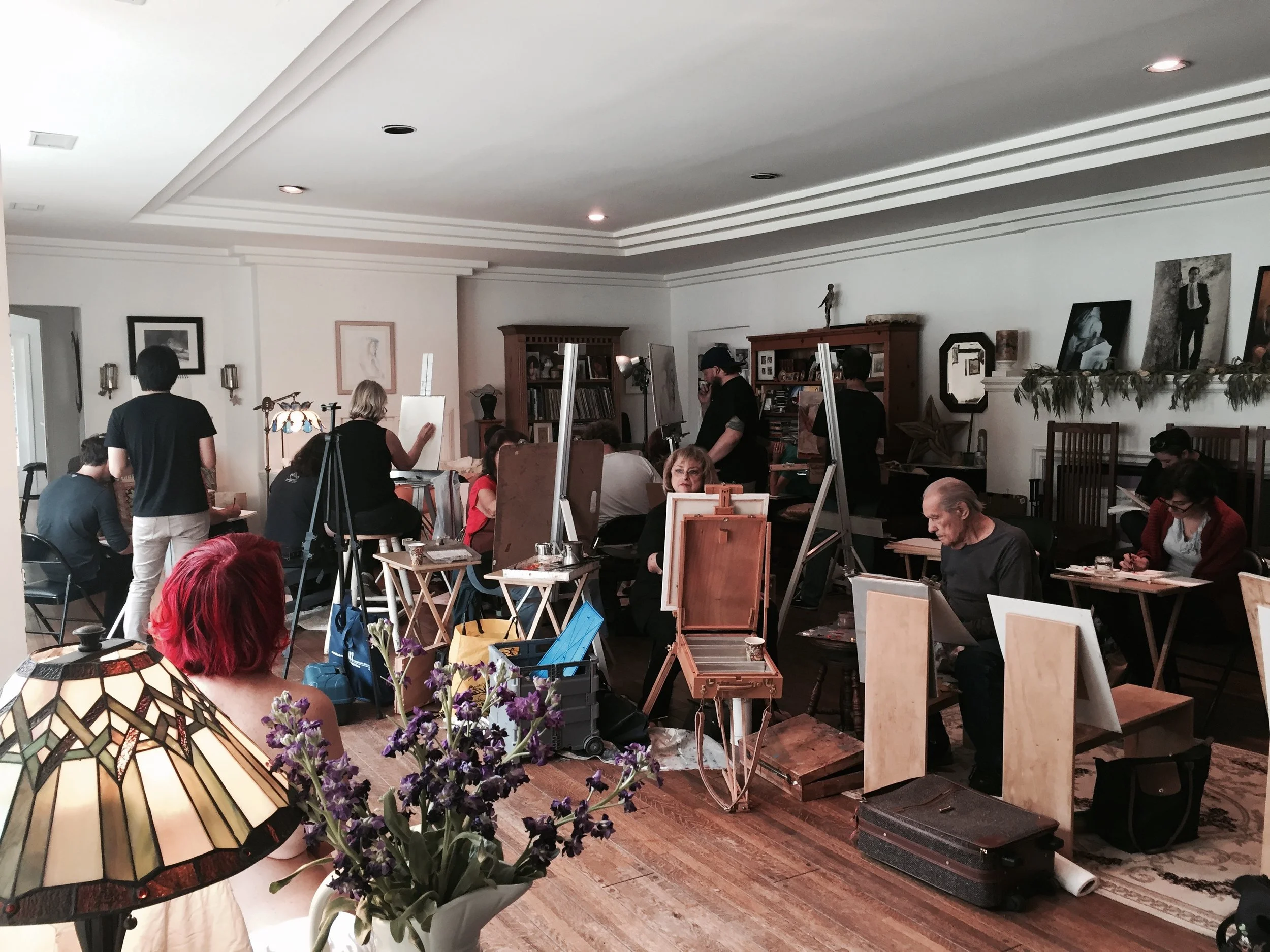 Nude Model Life Drawing: Reed