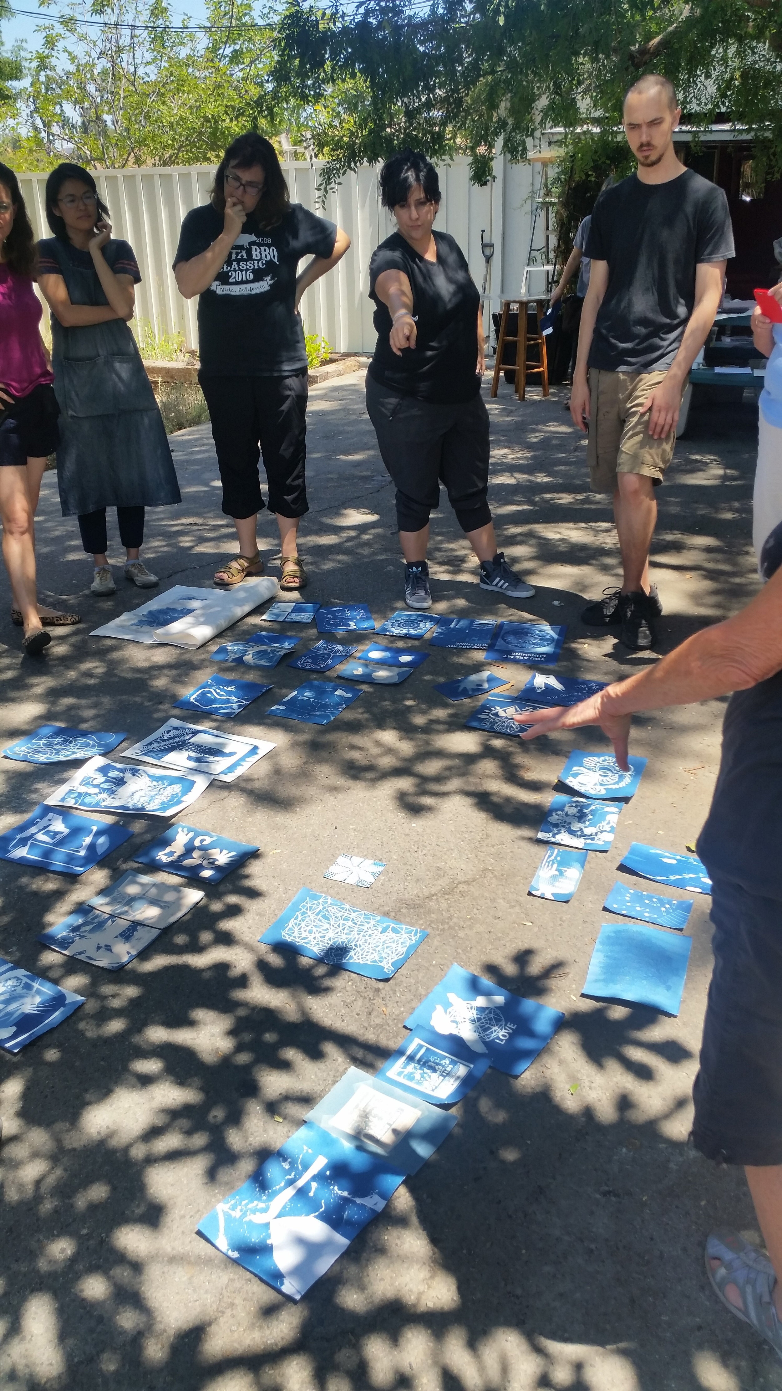 Miles Teaching Cyanotype