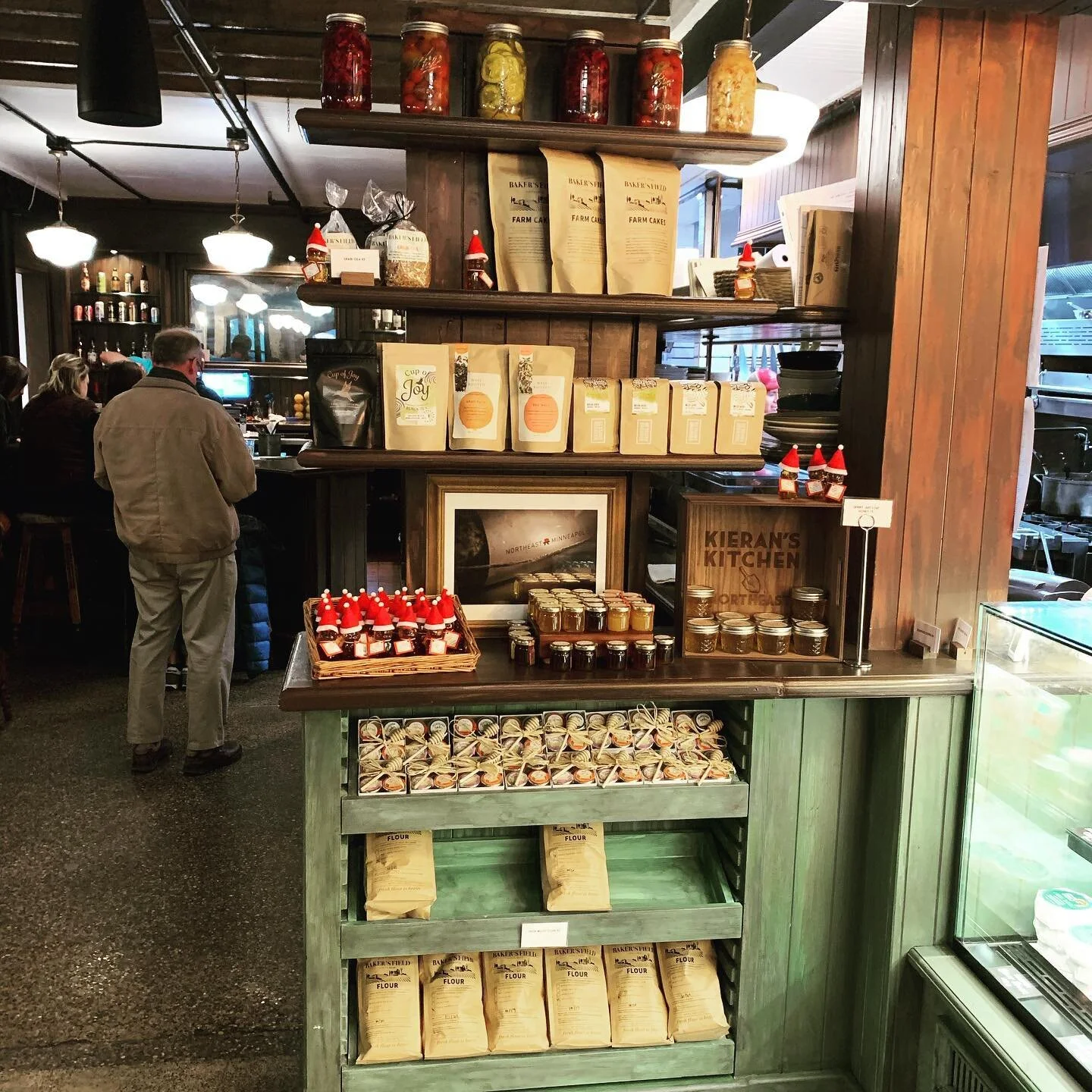 I&rsquo;m almost embarrassed for how long it took me to post the other cabinet I built for #kieranskitchenne, almost. This was a unique challenge to match the existing finish to blend seamlessly into the perpendicular deli counter. Turned out great j