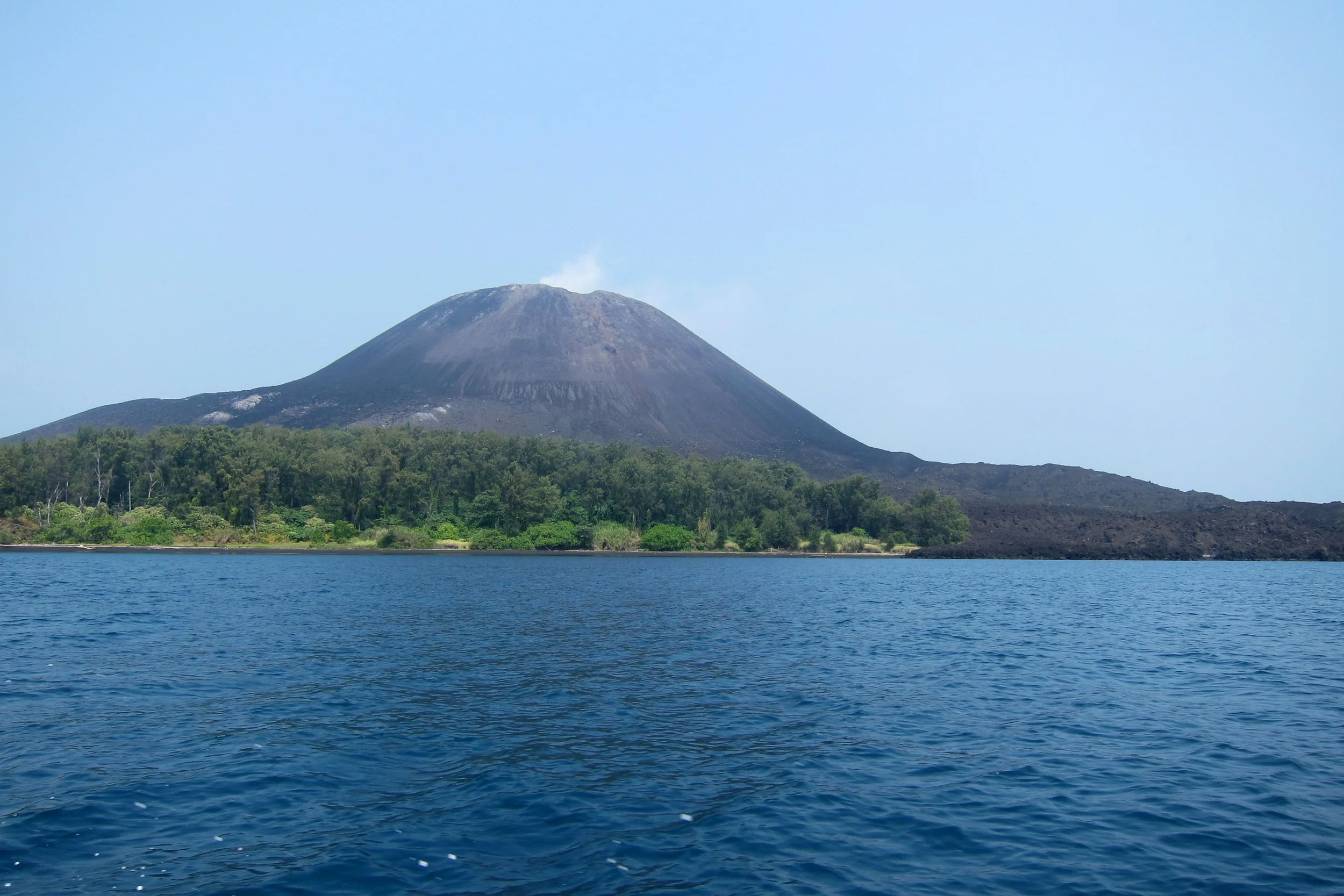  Seeing Anak Krakatau from the water on its various sides. 