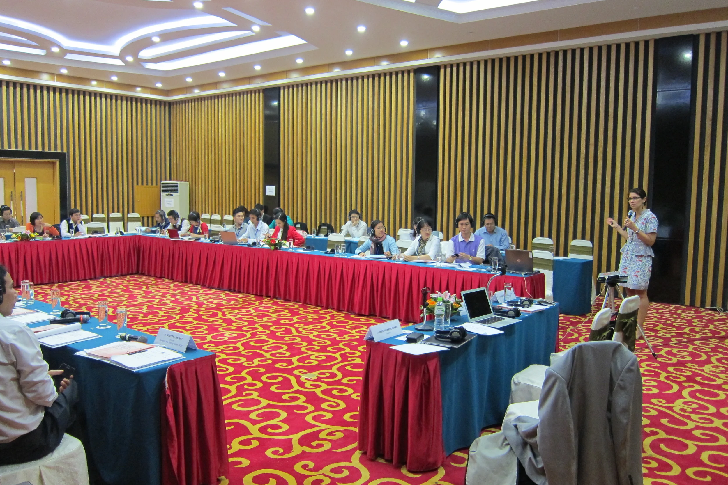  Patricia addressing the audience 