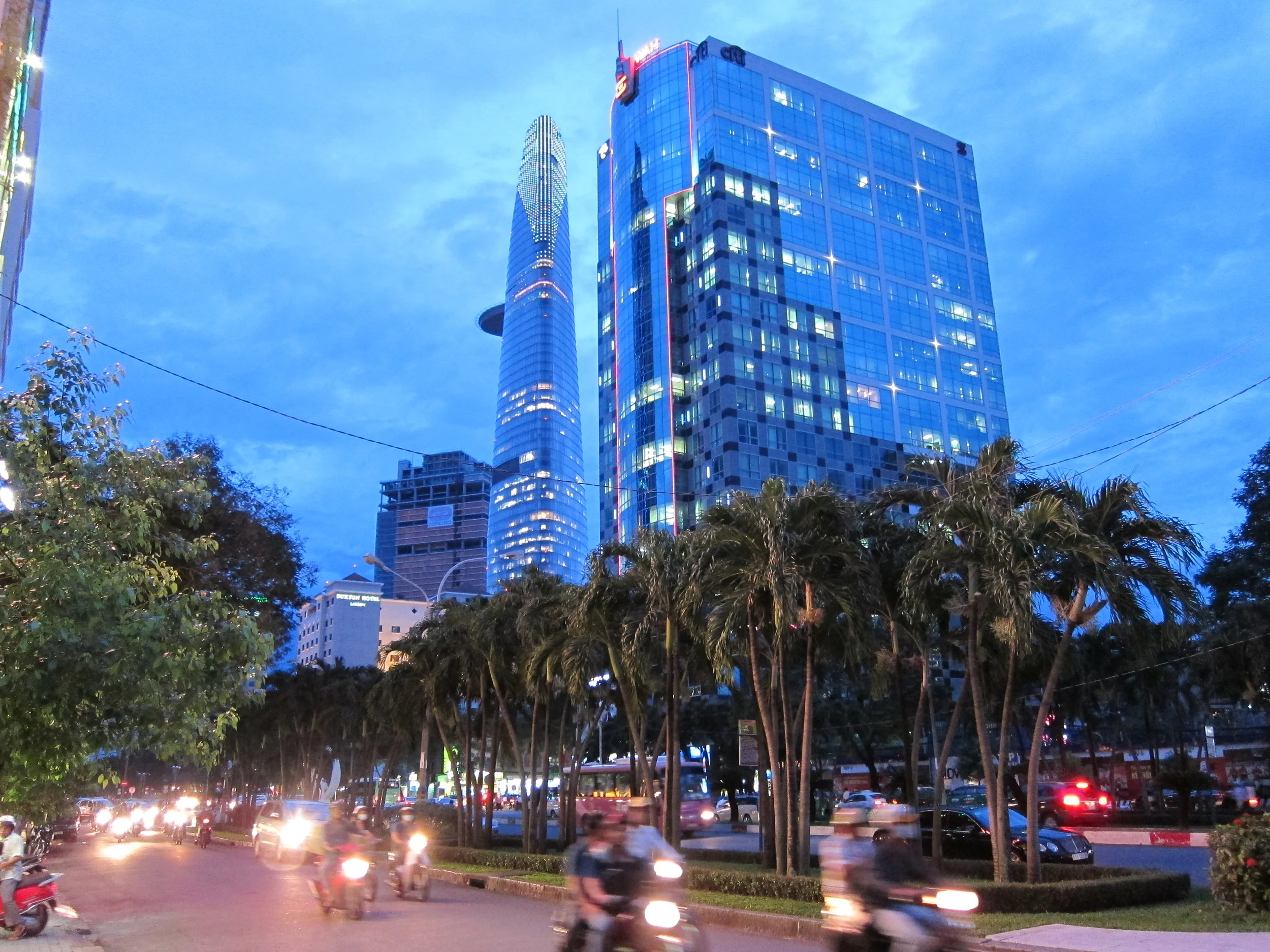  The tallest building in Saigon, the Bitexco Financial Tower 