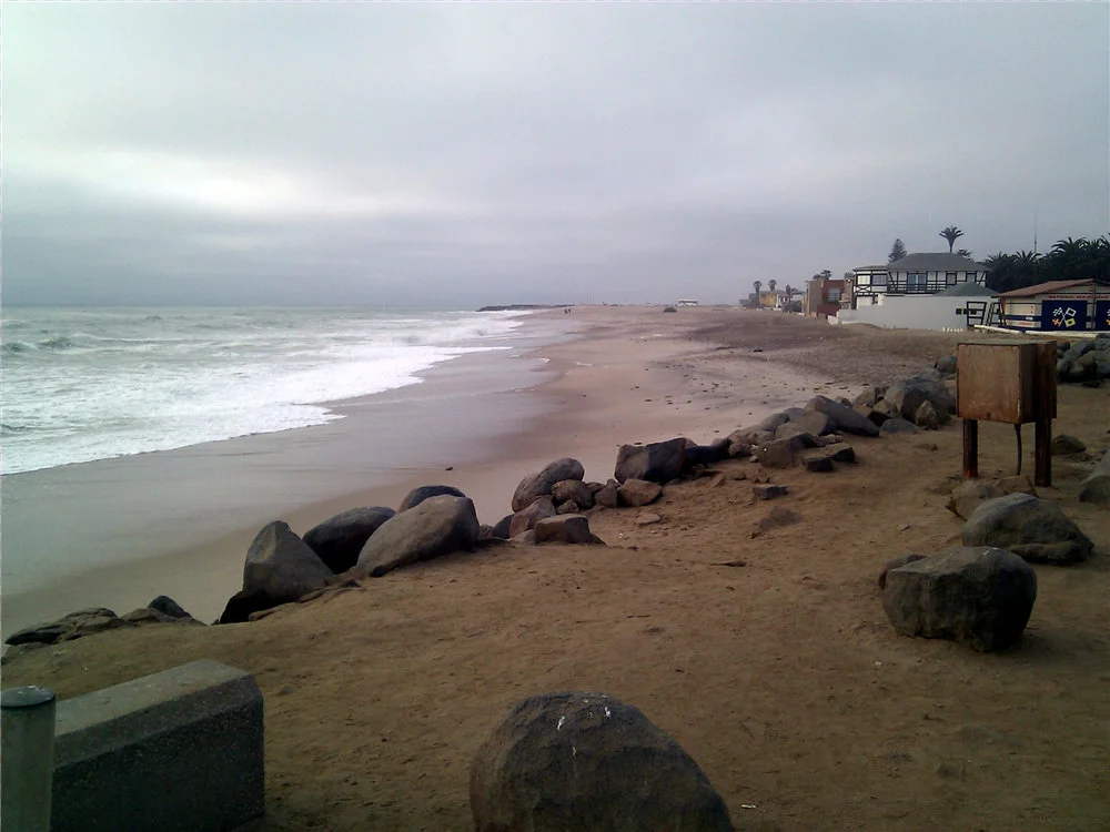 On the pier in Swakopmund