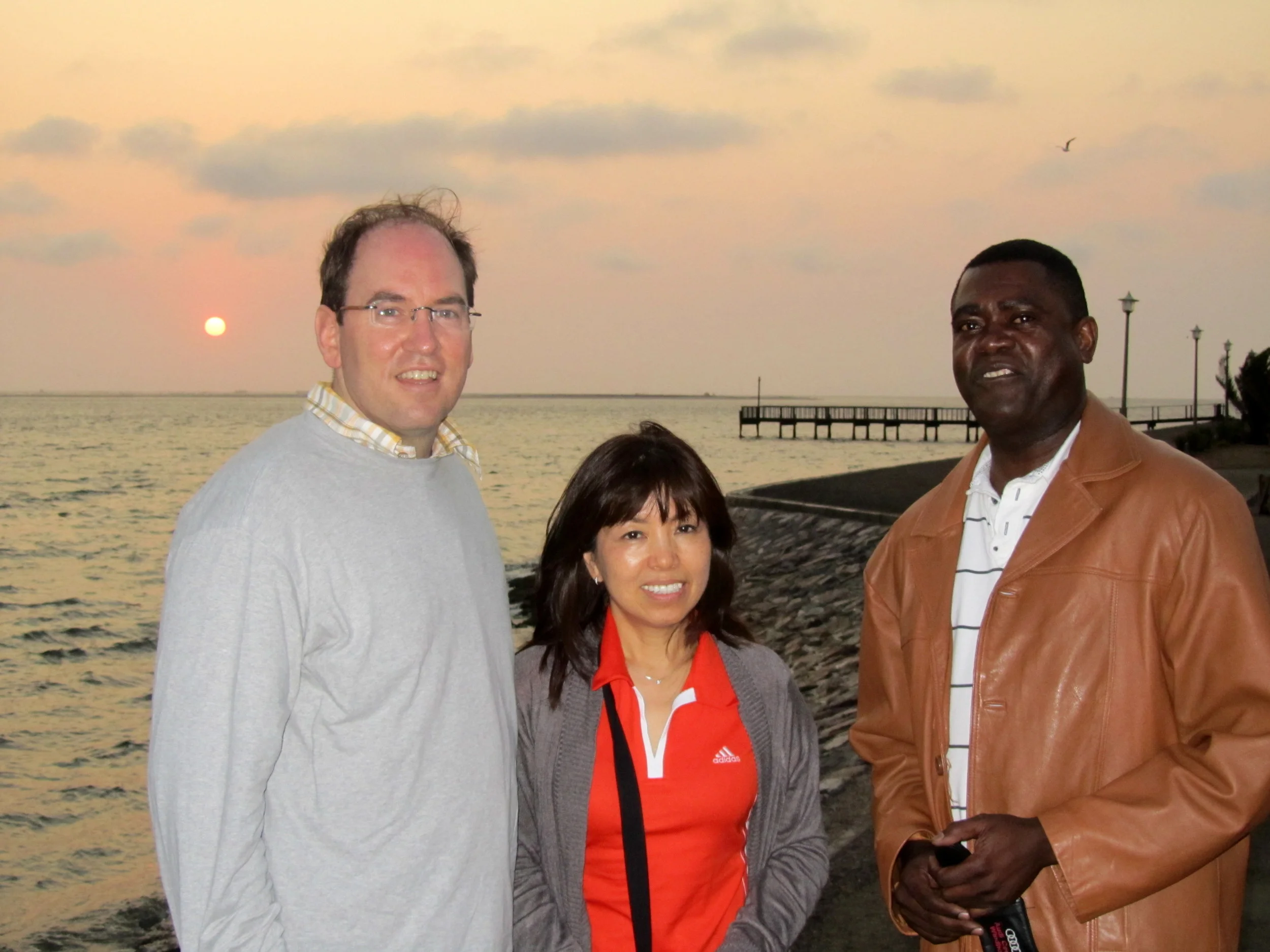  with Yumiko and Andima in Walvis Bay 