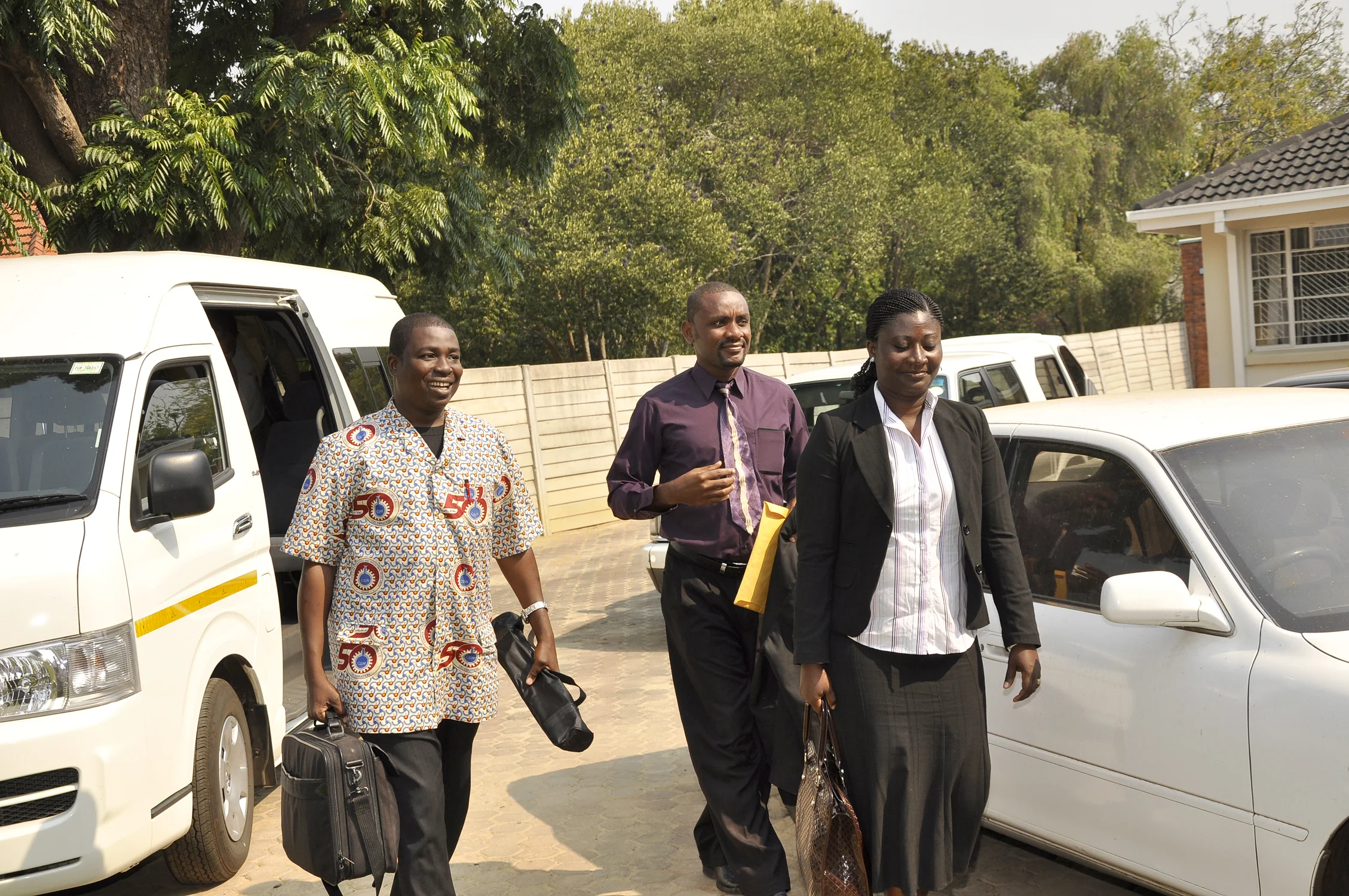  Gilbert from Ghana, Larry from Liberia and Mavis from Ghana 