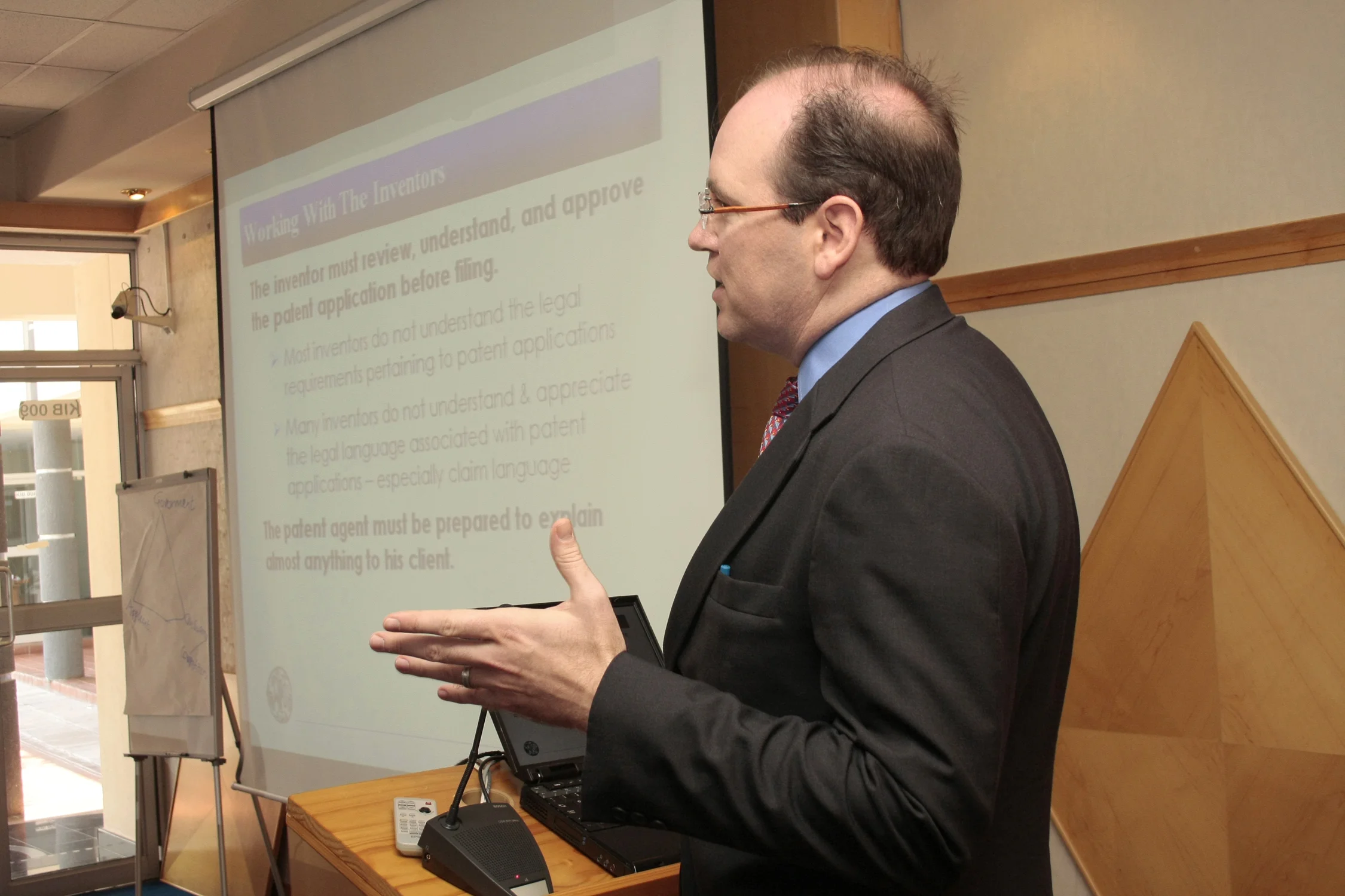  Bob offering insights on working with inventors 