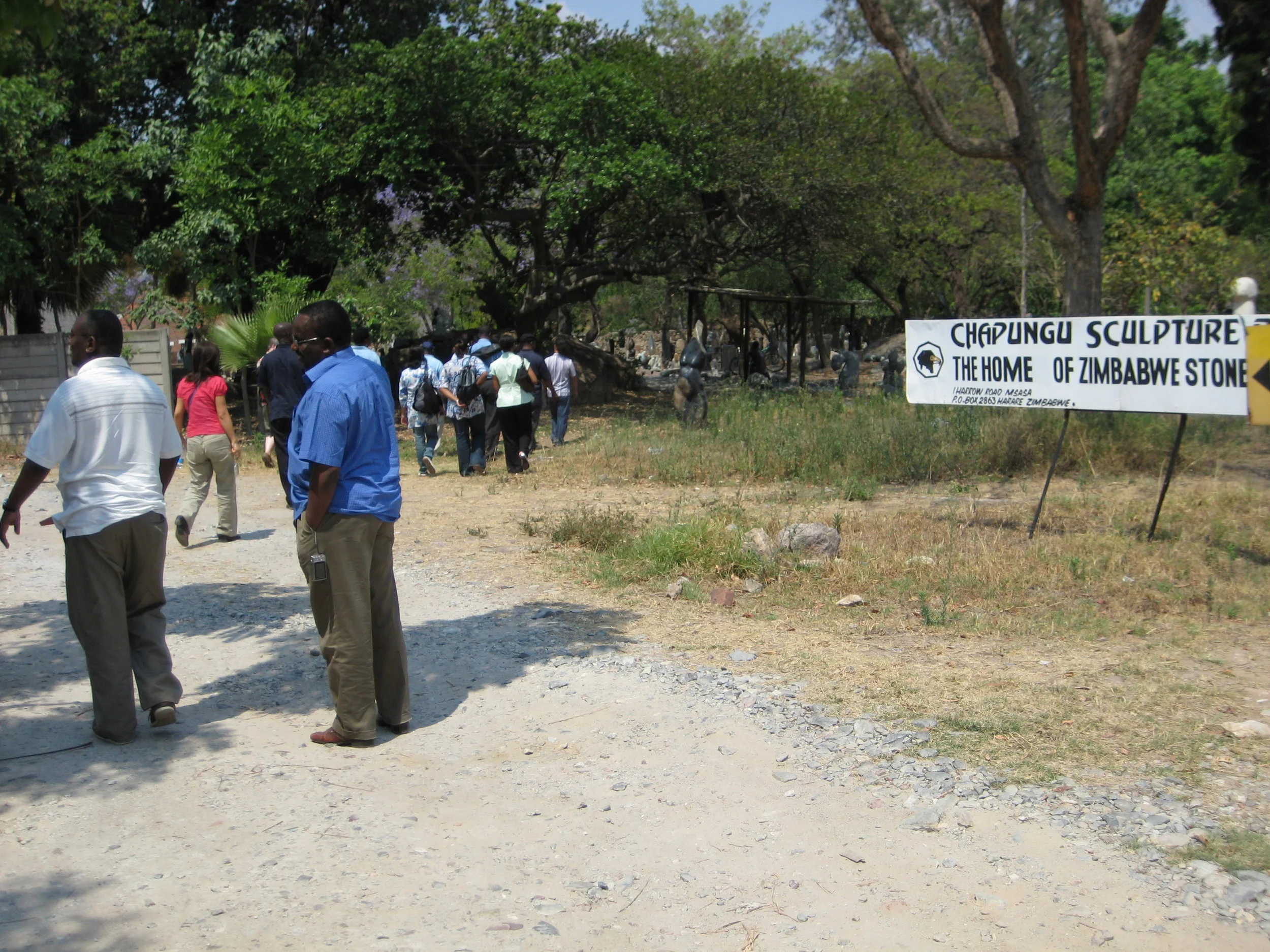  Some of the best stone sculptors in Harare are set up here. 