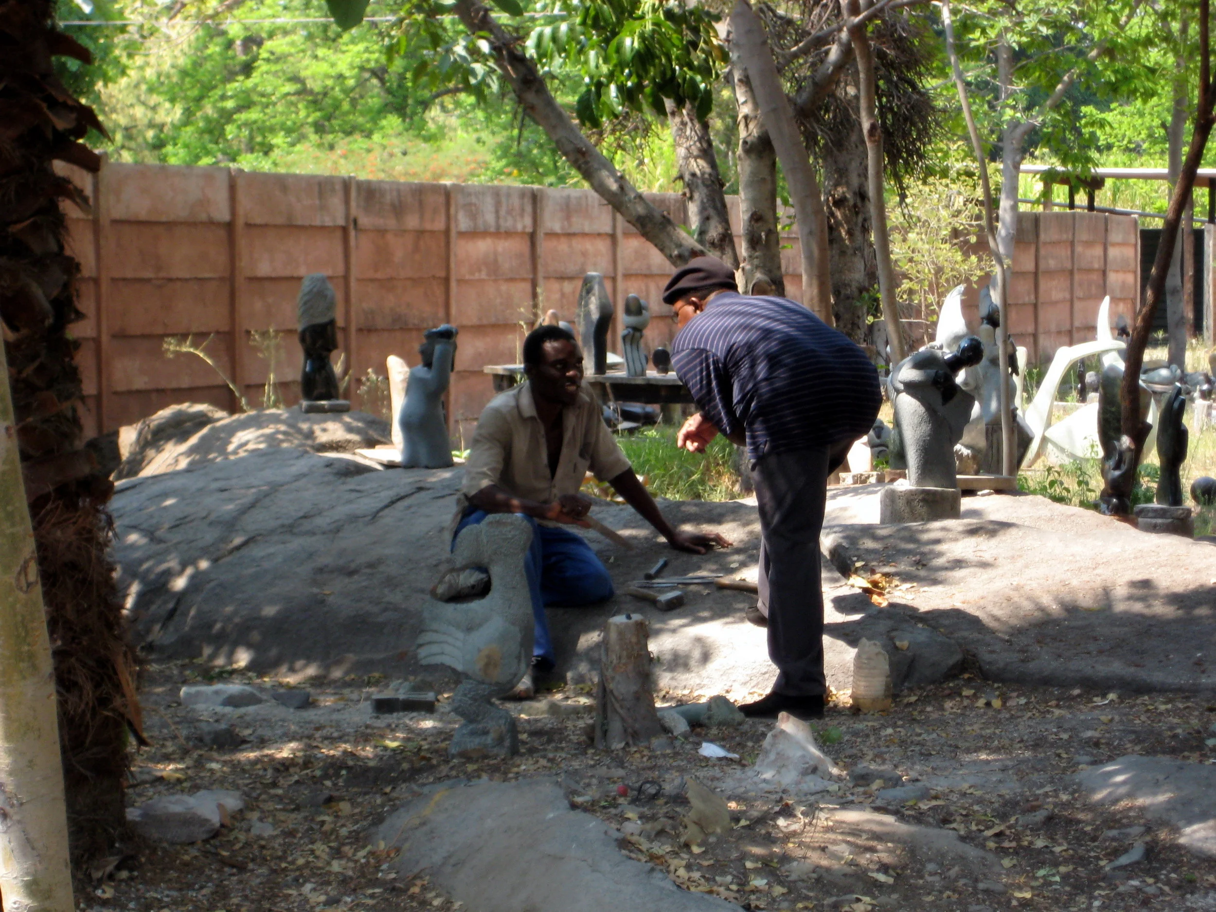  I bought a couple pieces from the talented scuptor seated here at work. 