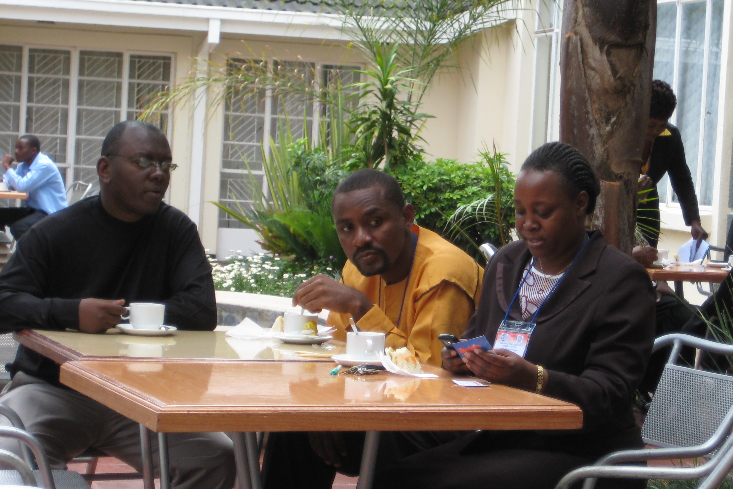  Participants from Rwanda and LIberia with an ARIPO patent examiner from Tanzania. 