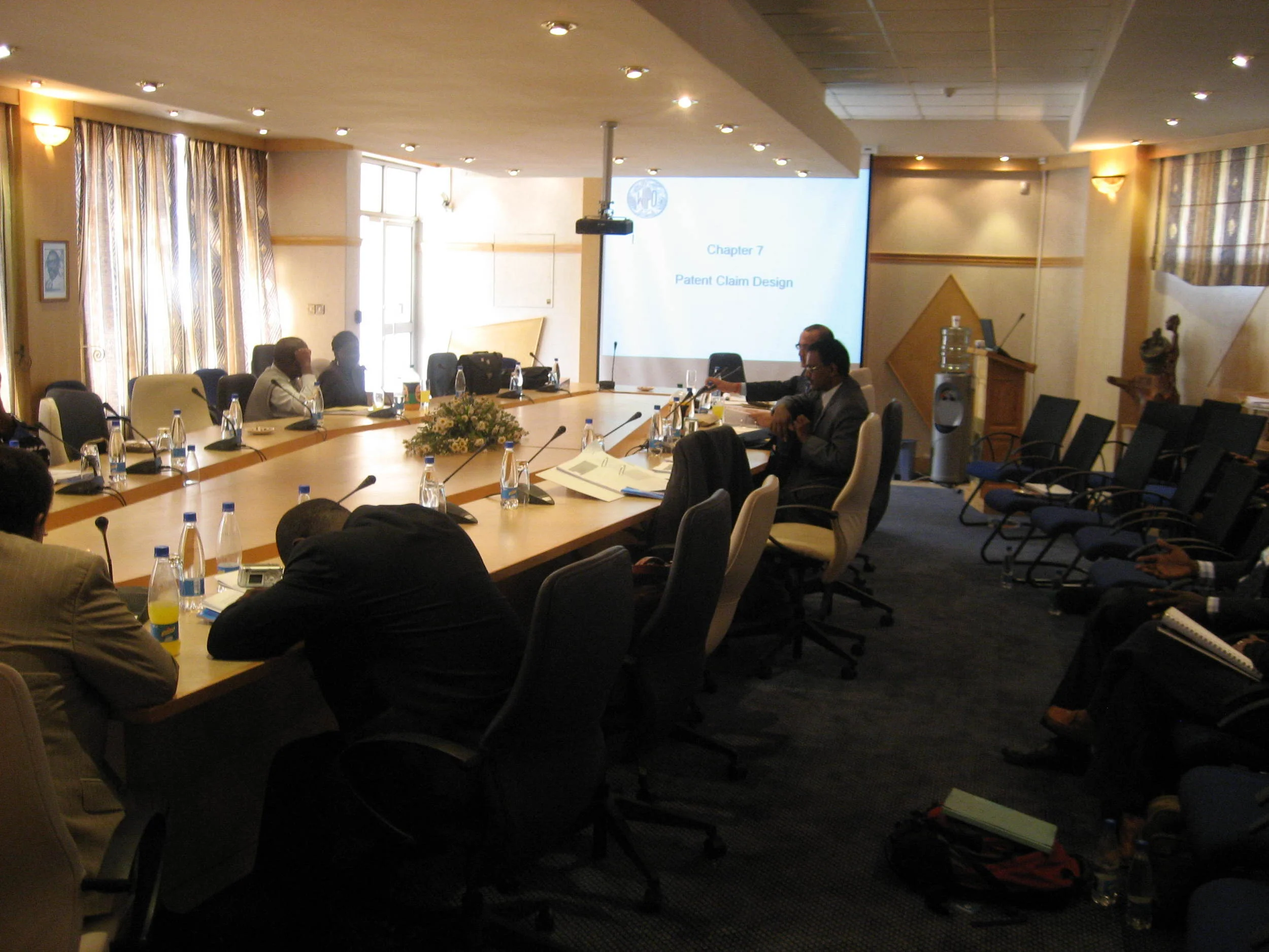  The training sessions were conducted in a very nice (and advanced) conference room at ARIPO. 