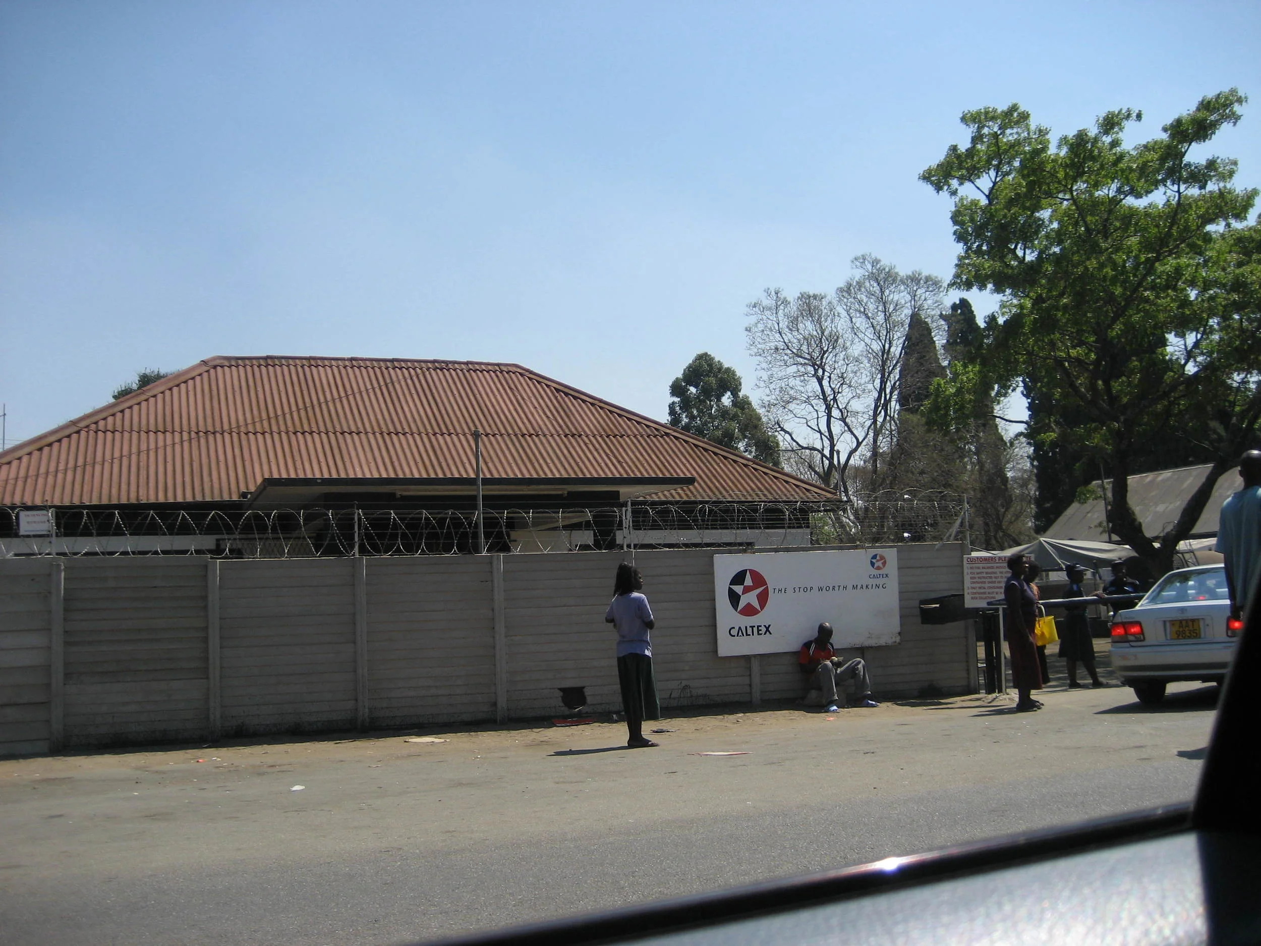  As far as I could ascertain, it is no longer possible to obtain fuel in Zimbabwe, except from the private offshore importer, Caltex. For non-members, the only options are walk, bike or hitch a ride. 