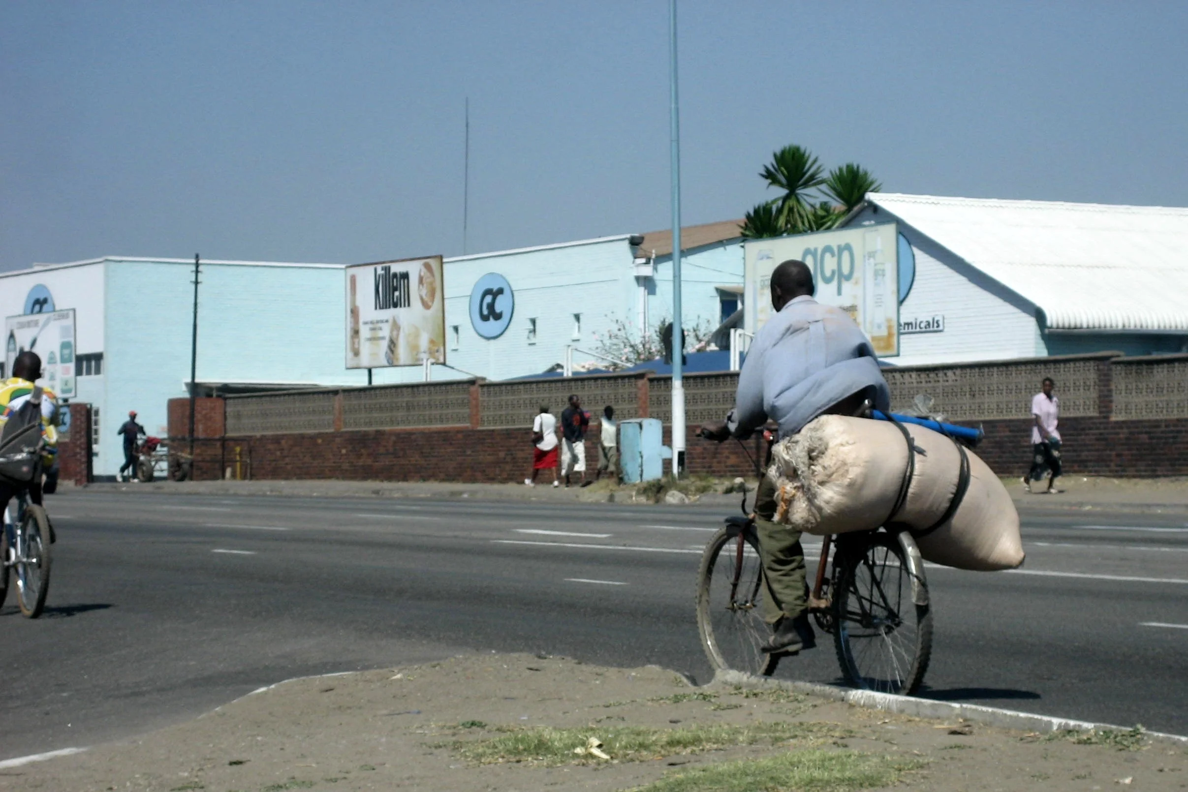  A bicycle (typically, an old British 3-speed) makes for a good transport vehicle when you can get your hands on commodities. 