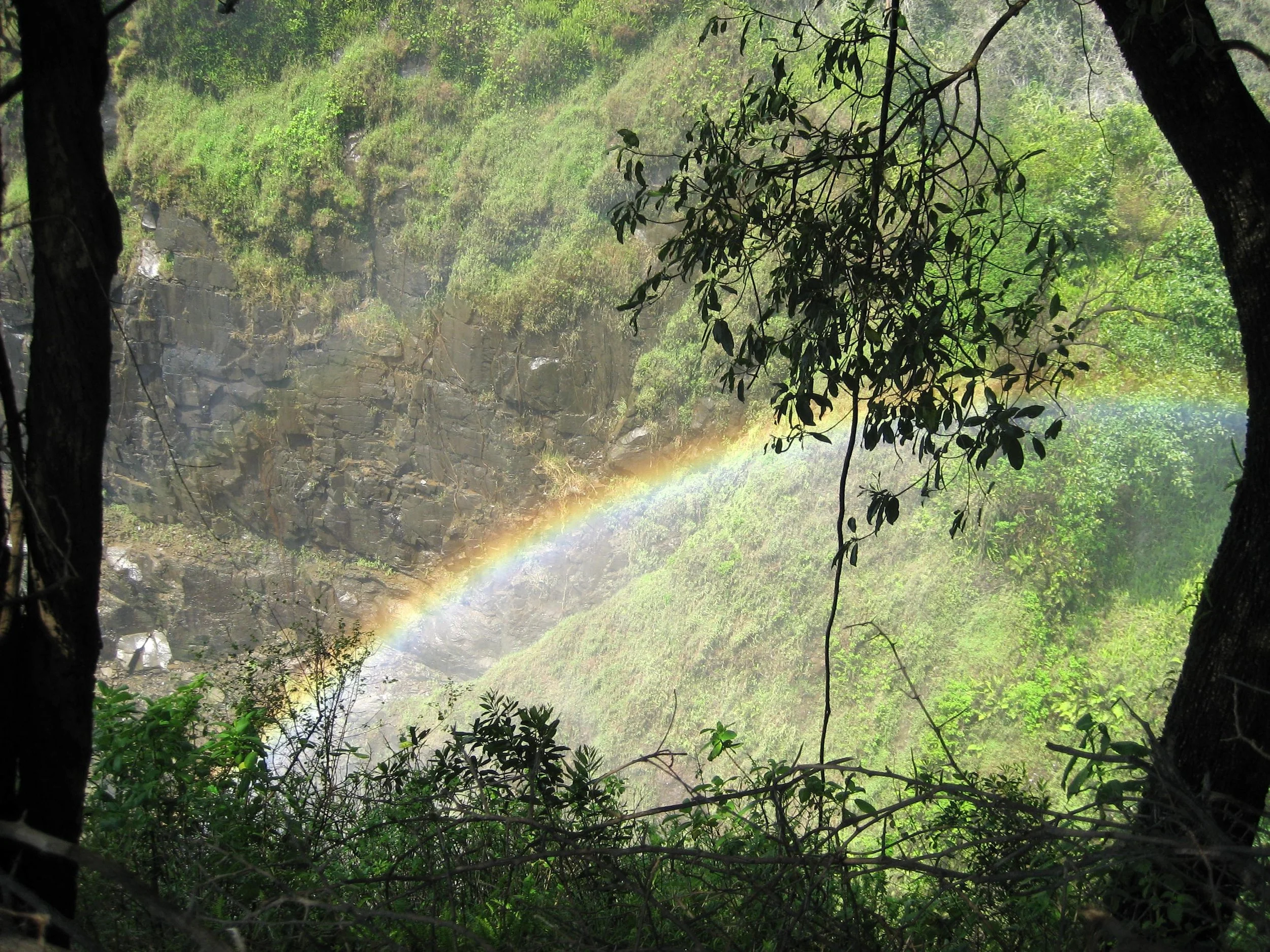 And, of course, all that water mist produces rainbows. 