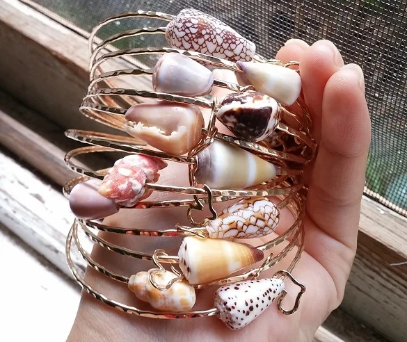 Gold-Filled Hawaiian Seaside Bangles