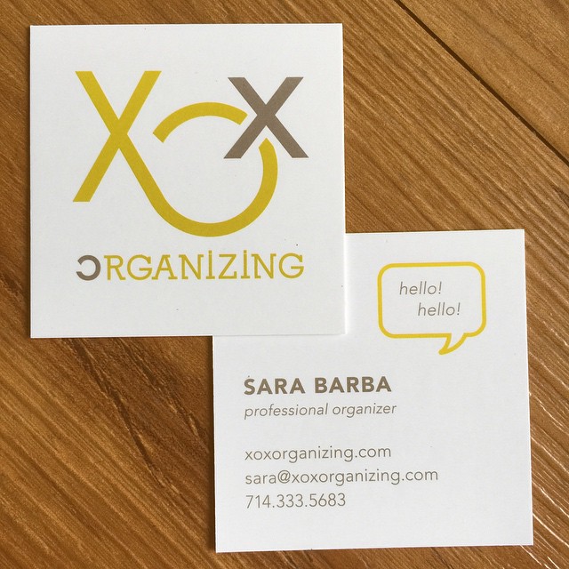  Update branding and business cards for XOXOrganizing 