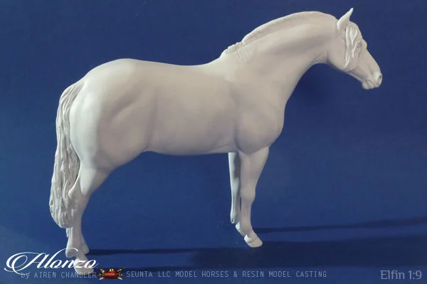 alonzo, artist resin model horse