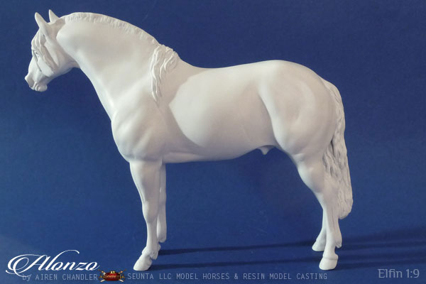 alonzo, artist resin model horse