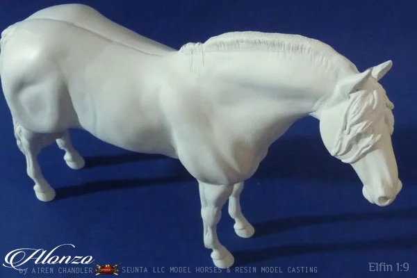 alonzo, artist resin model horse